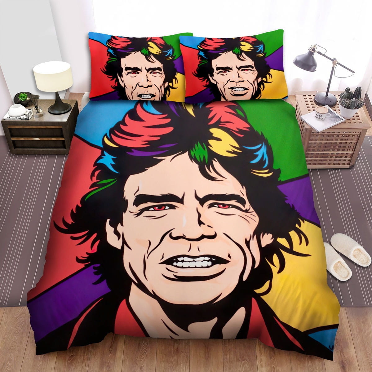 Mick Jagger Bedding Sets, Flatsheet Gift For Christmas, Thanksgiving, Halloween