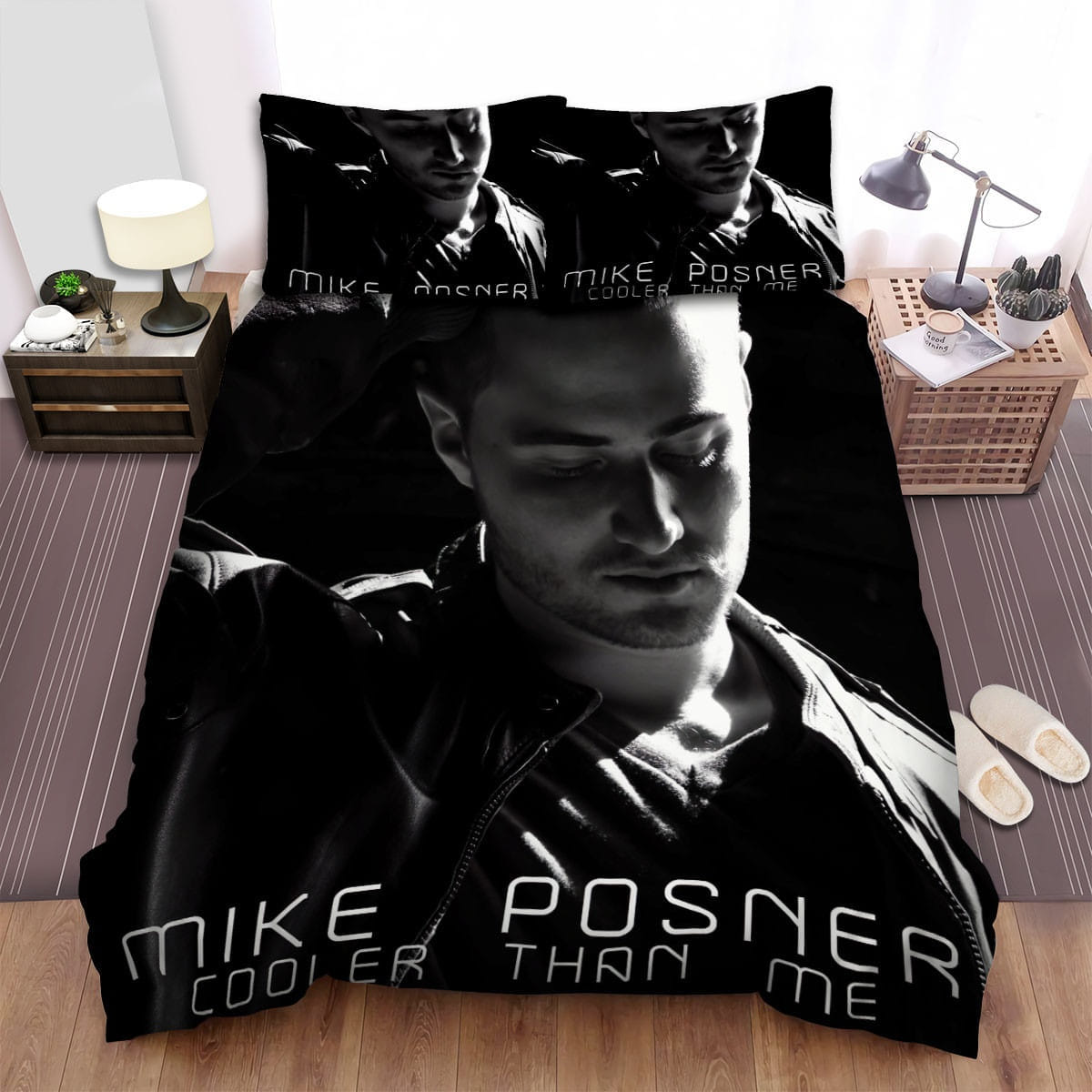 Mike Posner Cooler Than Me Bedding Sets, Flatsheet Gift For Christmas, Thanksgiving, Halloween