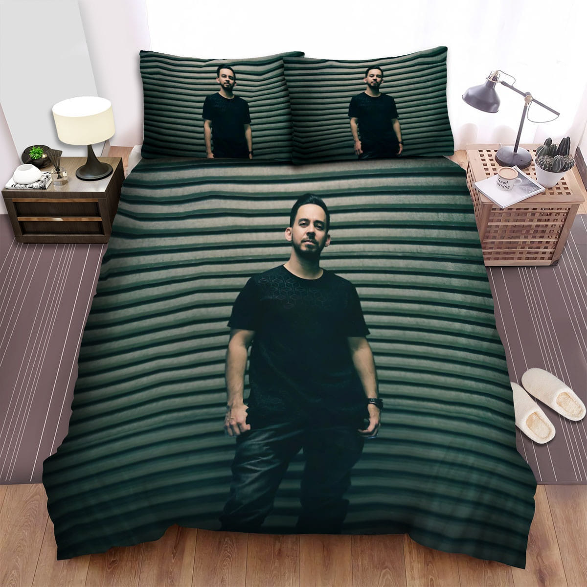Mike Shinoda Garage Decorative Bedding Sets with Duvet Cover, Flatsheet, Pillowcases