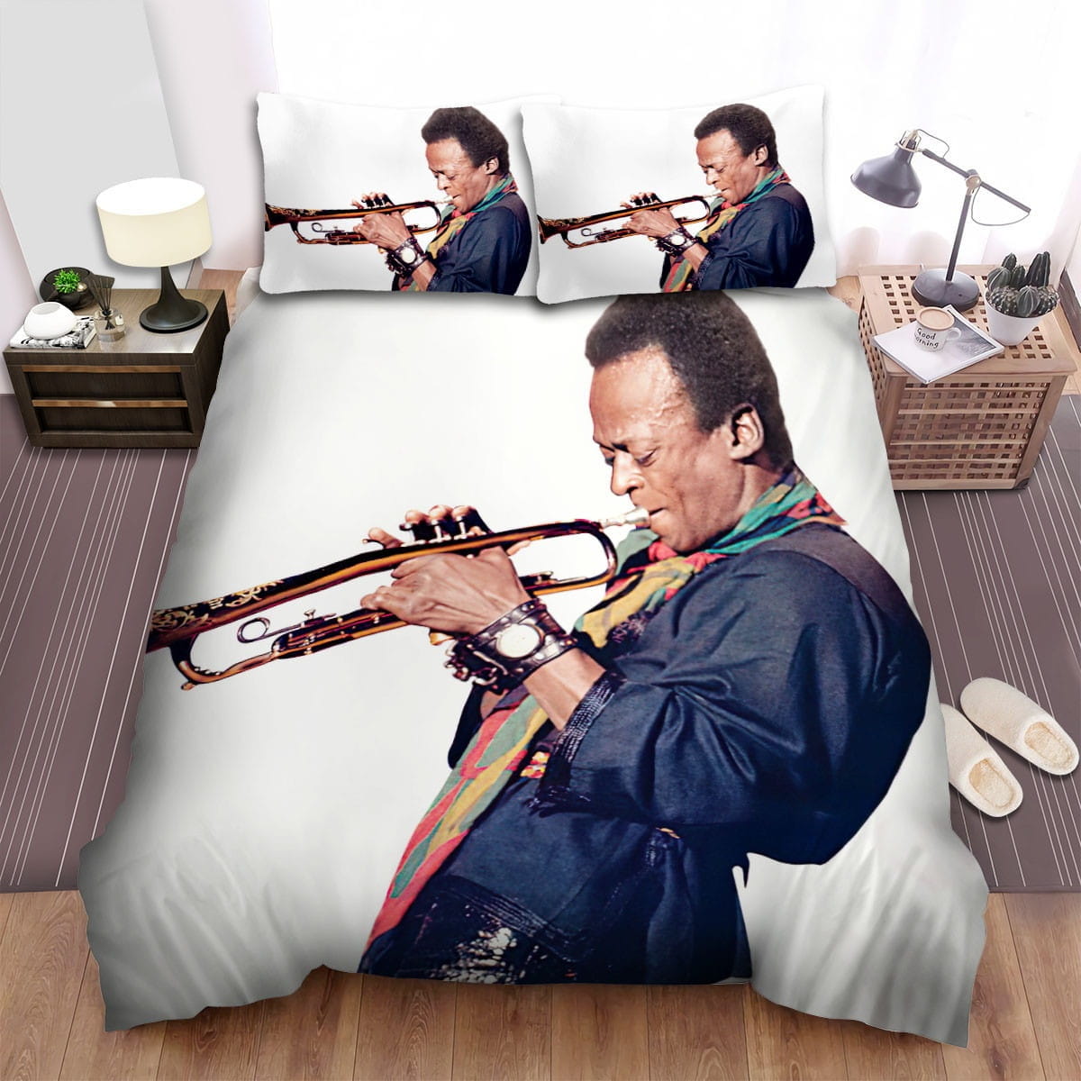 Miles Davis Bedding Sets Duvet Cover, Flatsheet, Pillowcases Perfect Gift For Fans