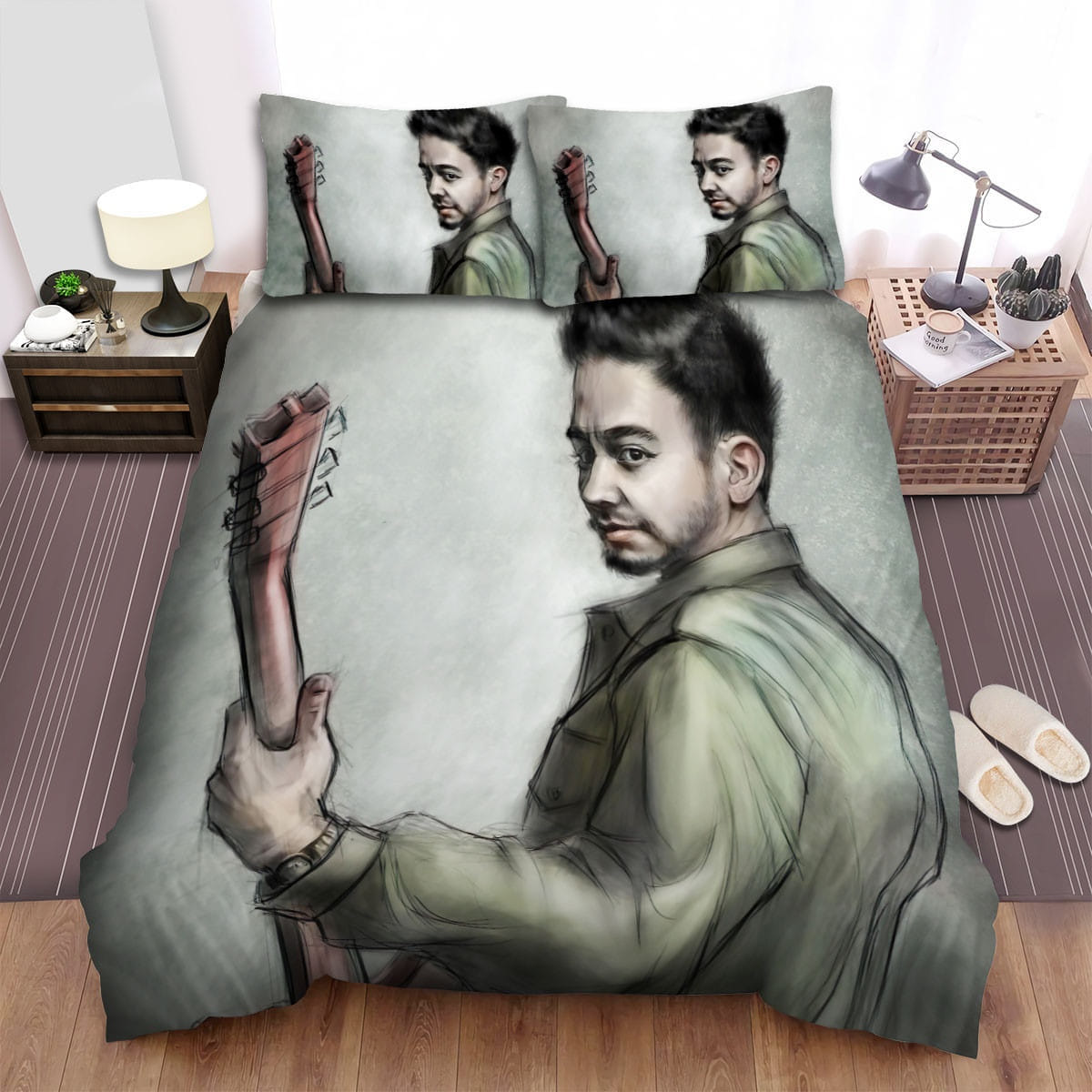 Mike Shinoda Grasp Bedding Sets Duvet Cover, Flatsheet, Pillowcase For Your Lover