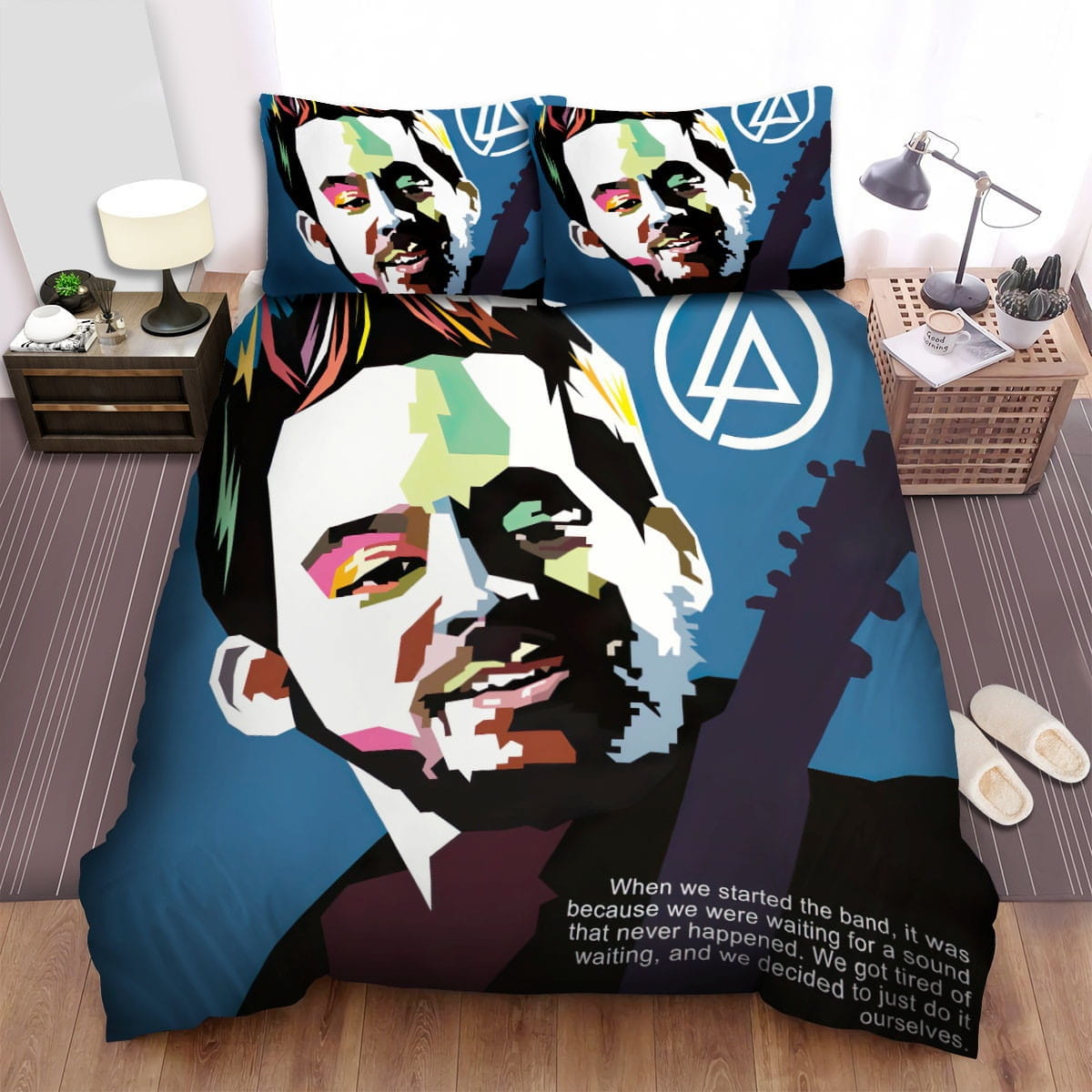 Mike Shinoda See Pretty Bedding Sets Duvet Cover, Flatsheet, Pillowcases Perfect Gift For Fans