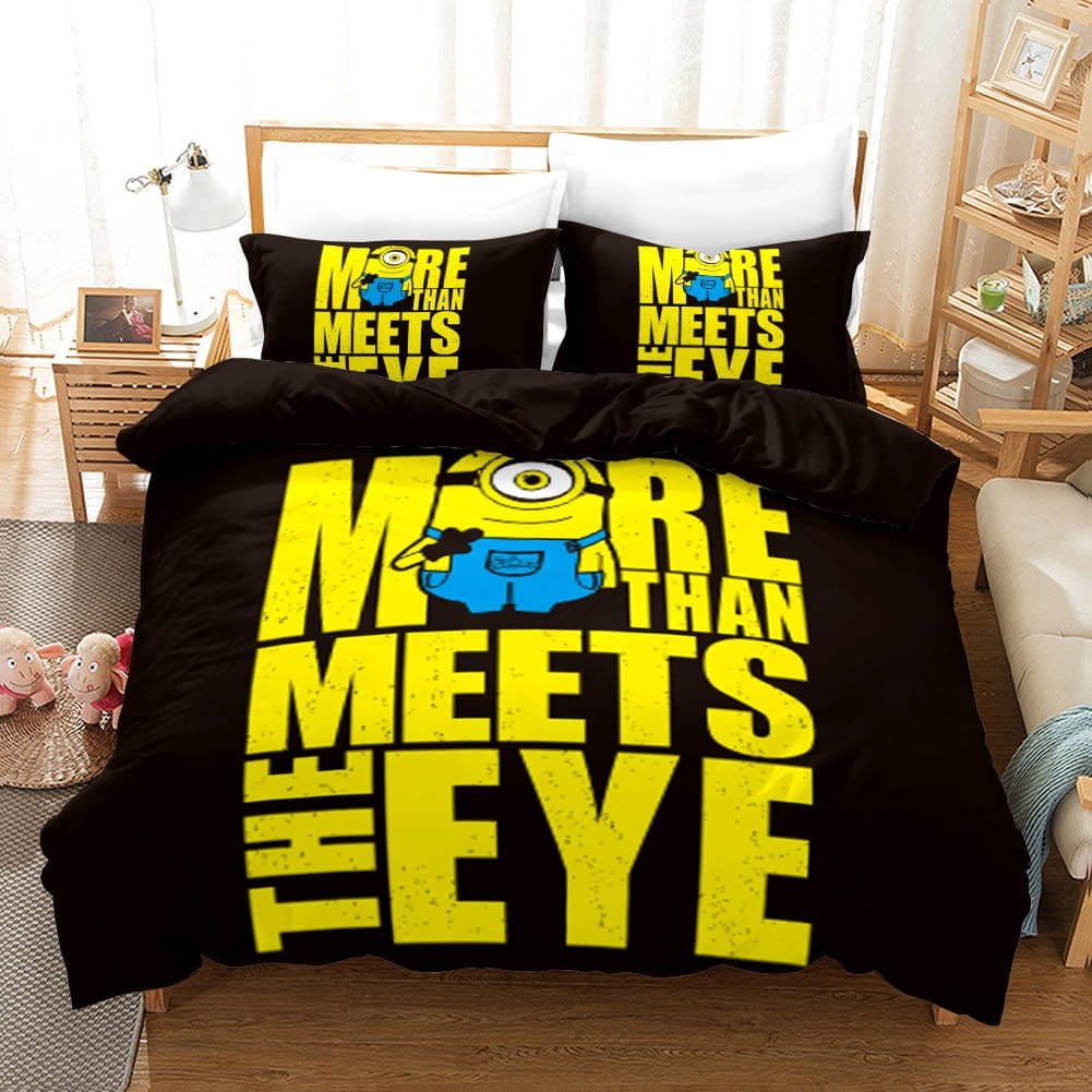 Minions Bedding Sets Duvet Cover, Flatsheet, Pillowcases Perfect Gift For Fans