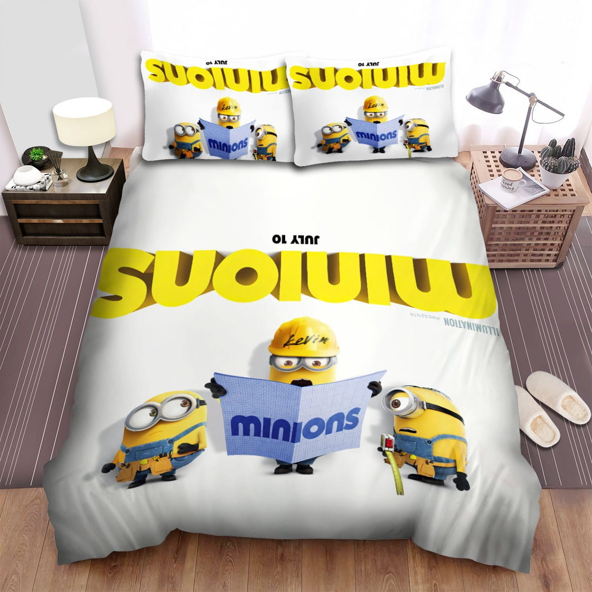 Minions Movie Poster 7 Bedding Set, Gift For Christmas, Birthday, Thanksgiving