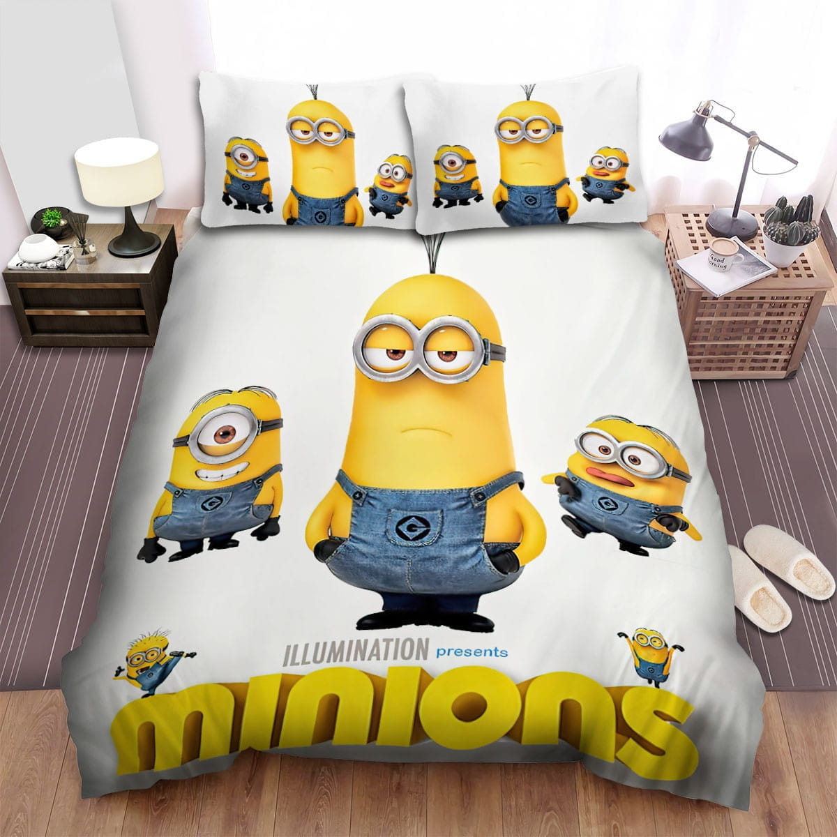Minions Kevin Poster Bedding Sets Duvet Cover, Flatsheet, Pillowcases For Every Bedroom