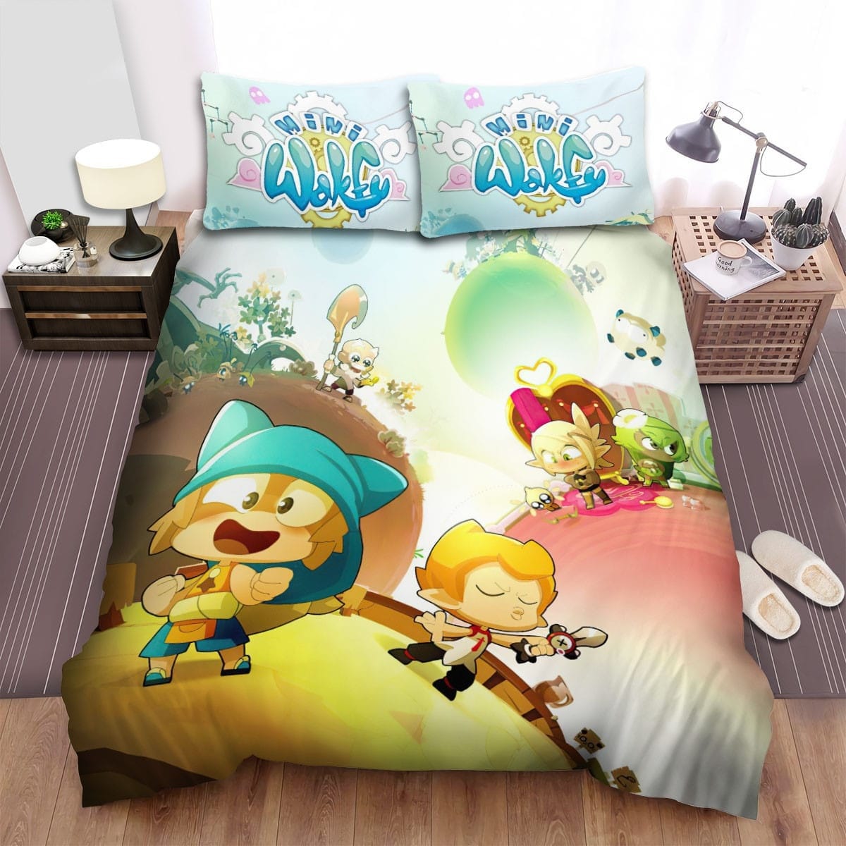 Mini Wakfu Art Poster Bedding Sets Duvet Cover, Flatsheet, Pillowcases Perfect Gift For Fans