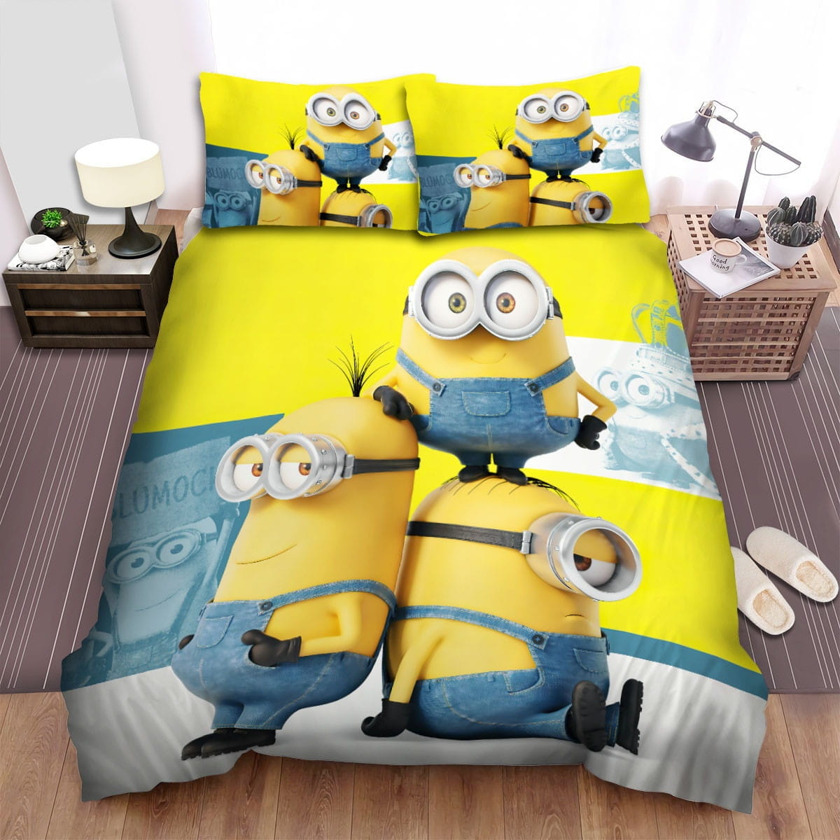 Minions Movie Poster 5 Bedding Sets Duvet Cover, Flatsheet, Pillowcases Perfect Gift For Fans