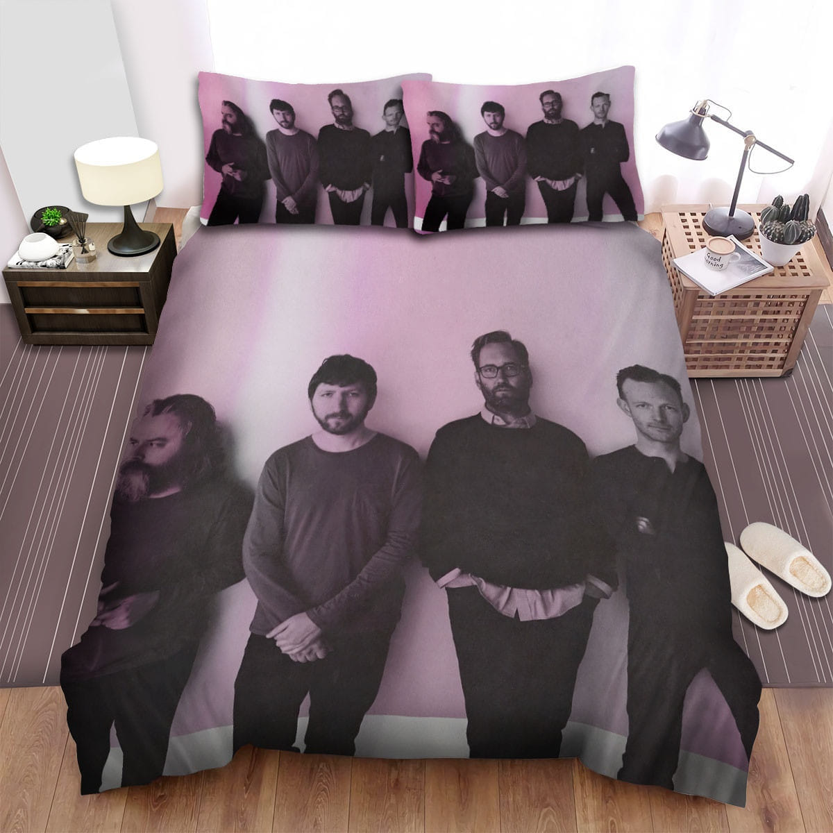 Minus The Bear Bedding Sets, Flatsheet Gift For Wife, Husband, Besties