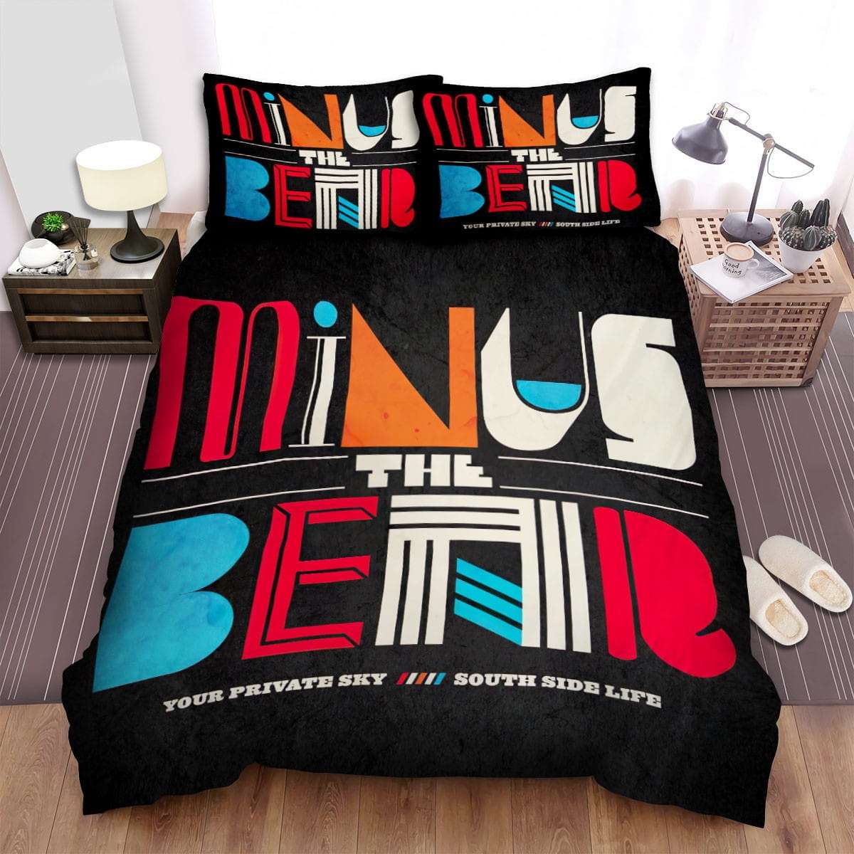 Minus The Bear Decorative Bedding Sets with Duvet Cover, Flatsheet, Pillowcases