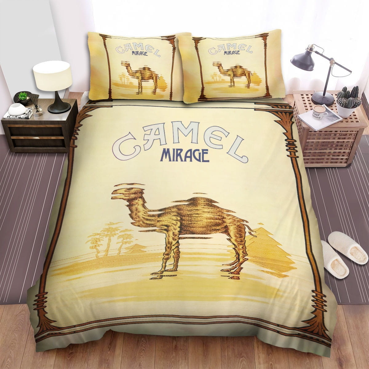 Mirage Camel Band Bedding Sets Duvet Cover, Flatsheet, Pillowcase For Your Lover