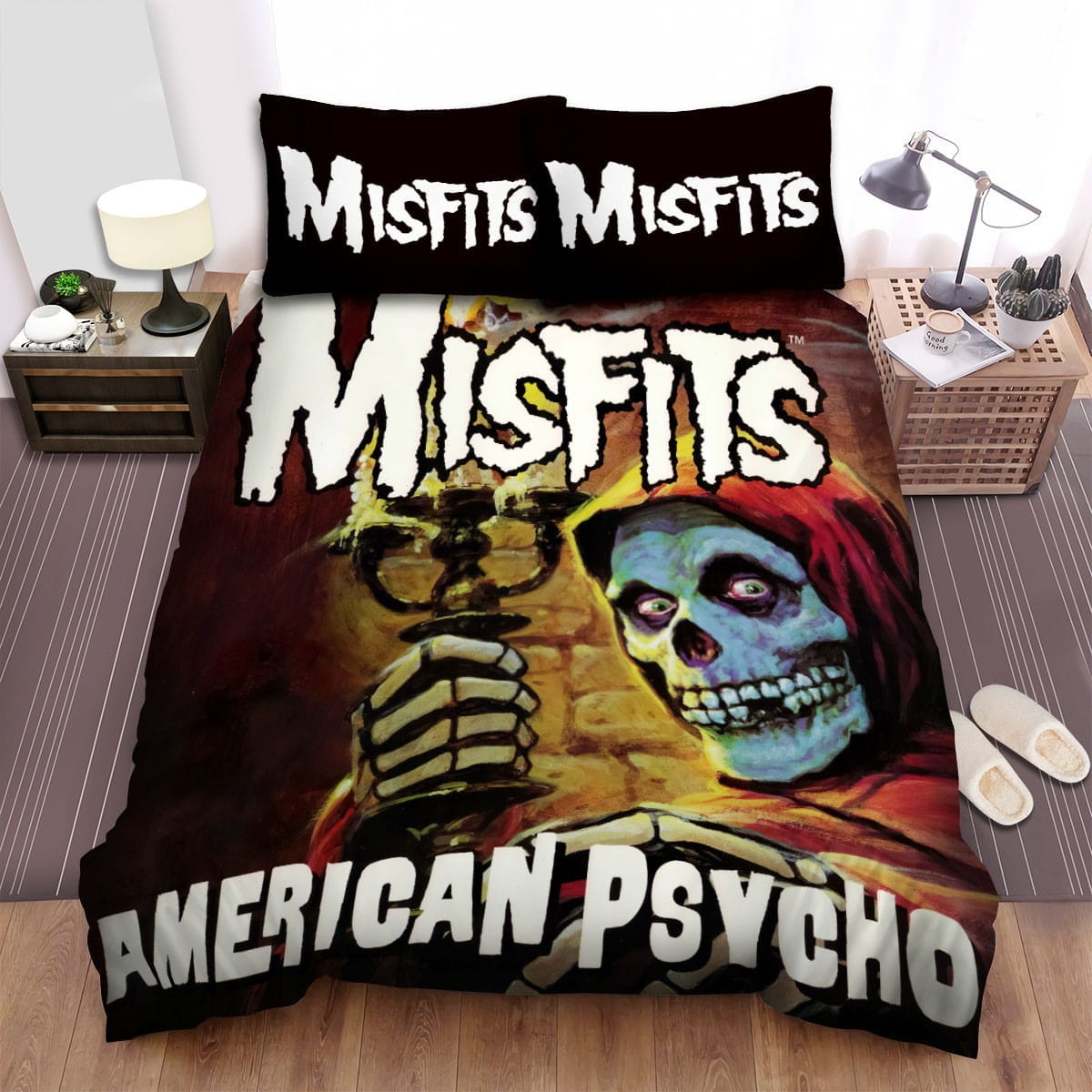 Misfits American Psycho Bedding Sets Duvet Cover, Flatsheet, Pillowcases Perfect Gift For Fans