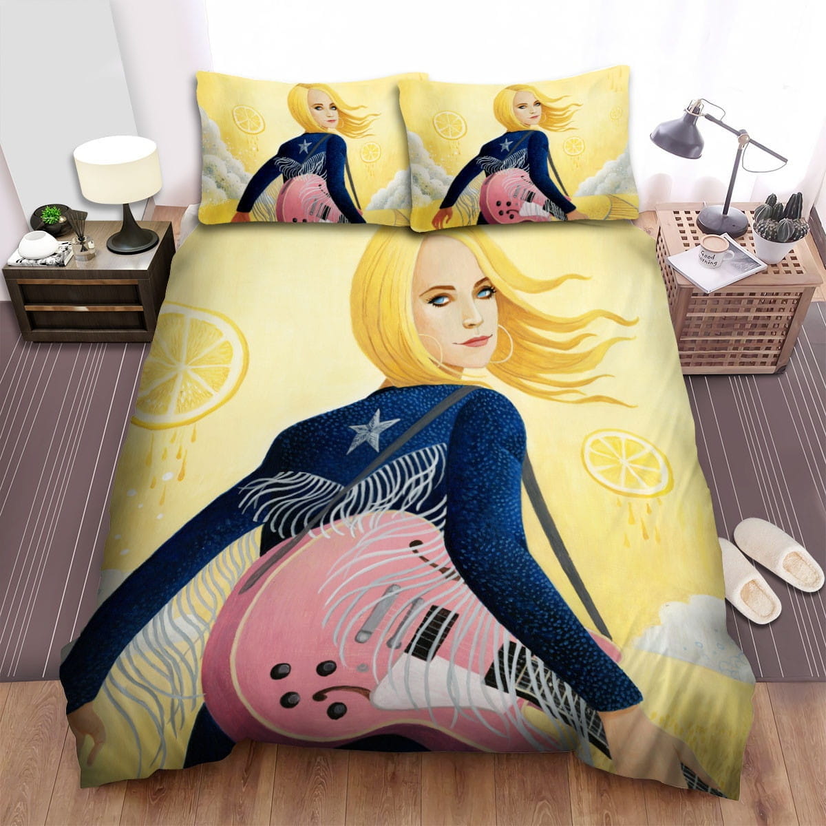 Miranda Lambert Fan Art Decorative Bedding Sets with Duvet Cover, Flatsheet, Pillowcases