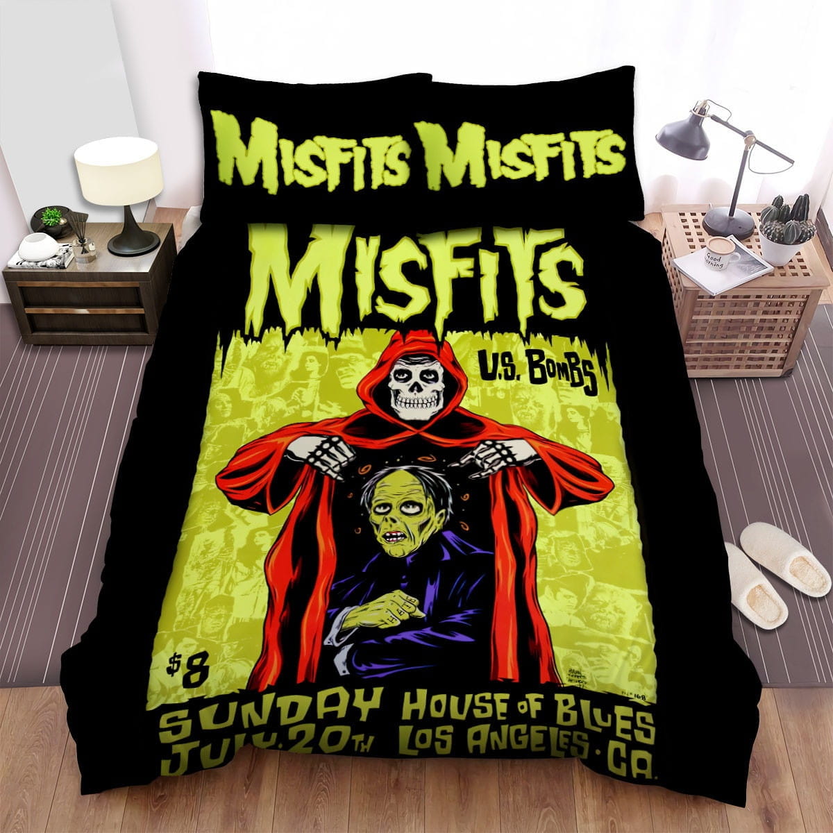 Misfits Us Bombs Poster Bedding Set, Gift For Christmas, Birthday, Thanksgiving