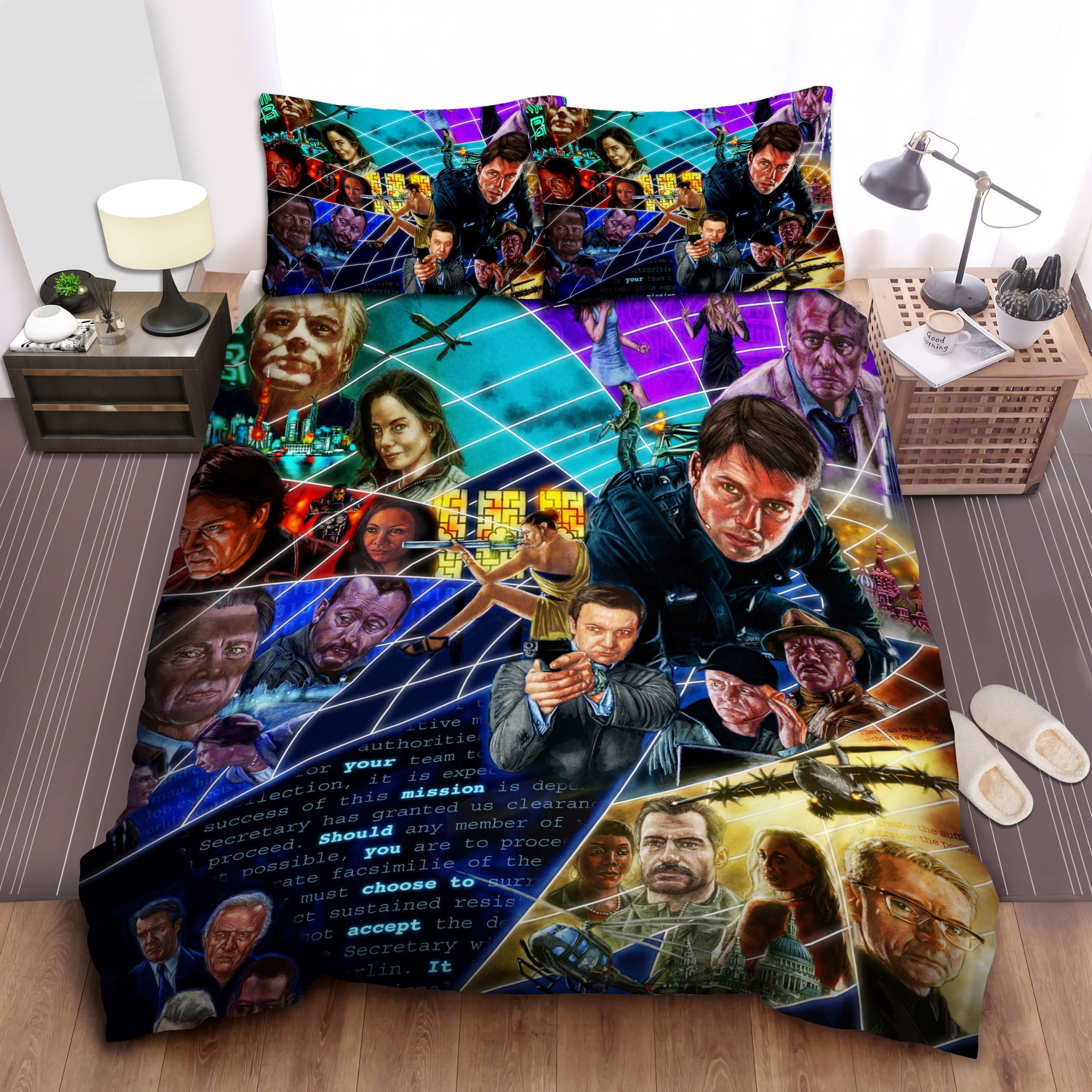 Mission: Impossible Bedding Sets, Flatsheet Gift For Christmas, Thanksgiving, Halloween
