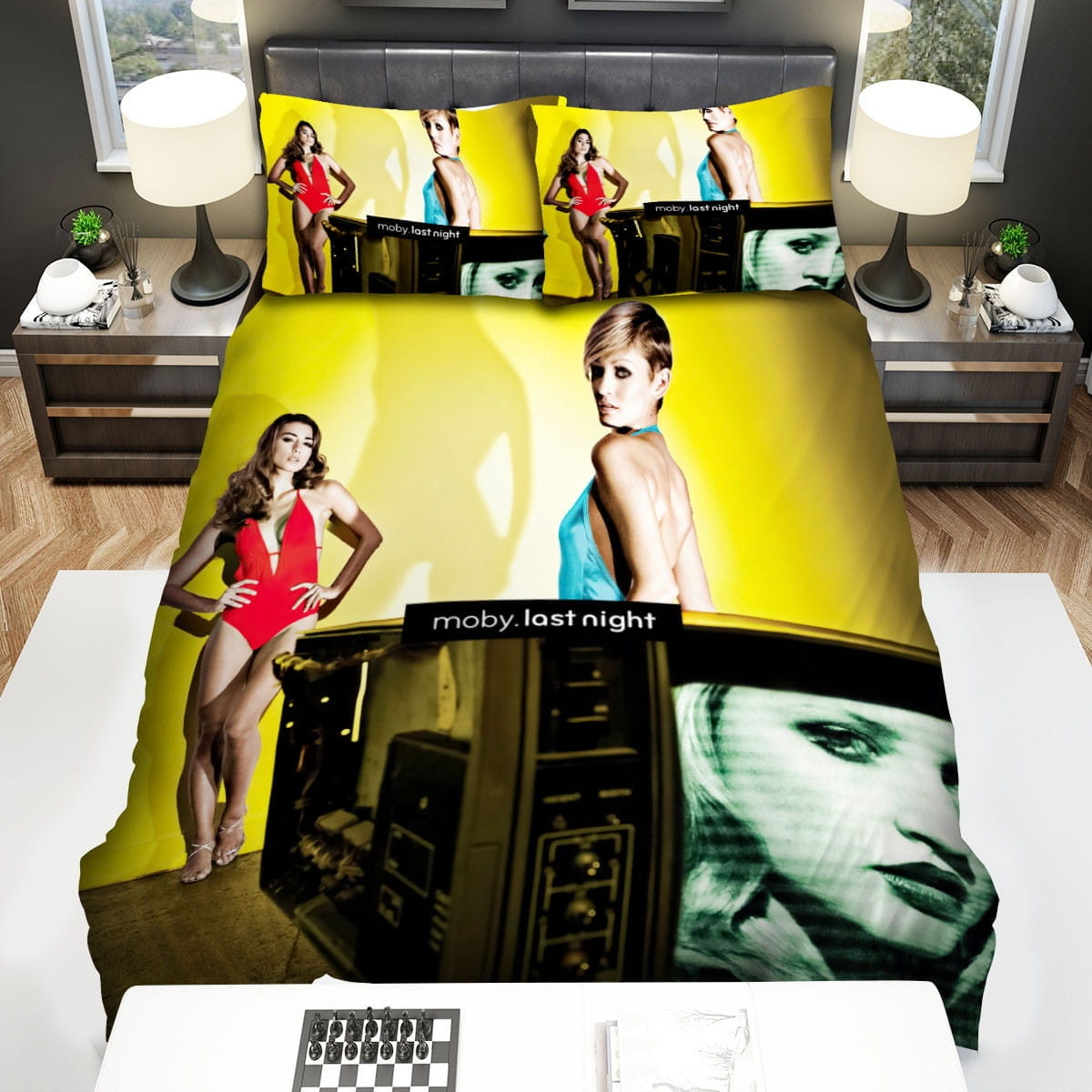 Moby Last Night Decorative Bedding Sets with Duvet Cover, Flatsheet, Pillowcases