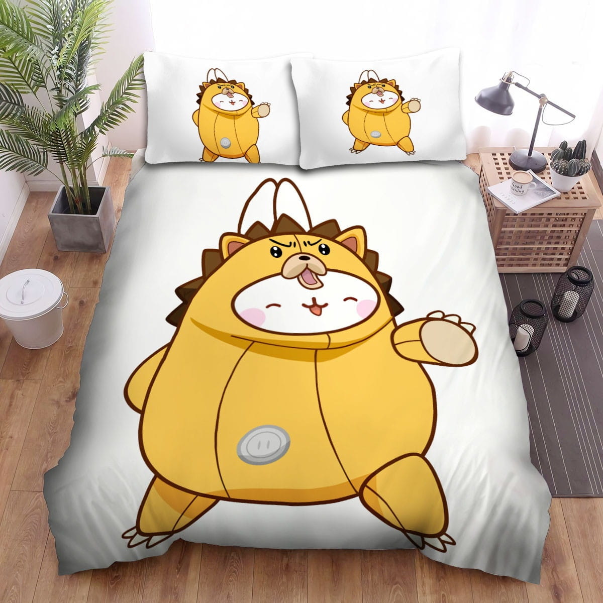 Molang In Lion Skin Bedding Sets Duvet Cover, Flatsheet, Pillowcases Perfect Gift For Fans