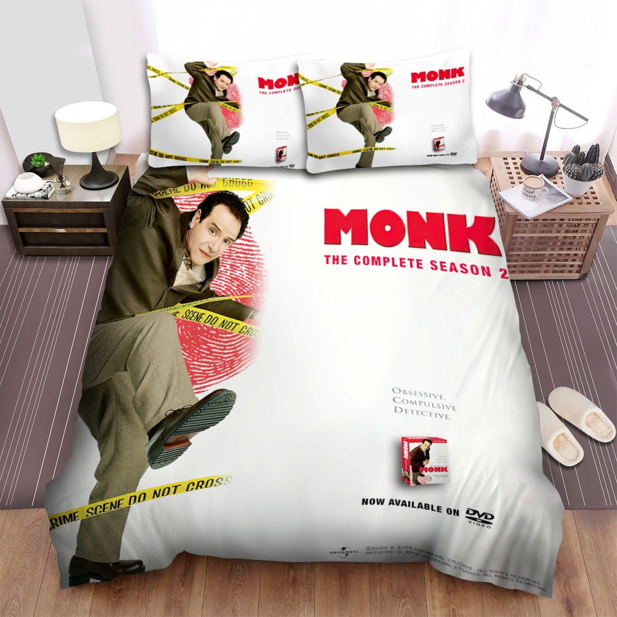 Monk Movie Poster 4 Bedding Sets Duvet Cover, Flatsheet, Pillowcase For Your Lover