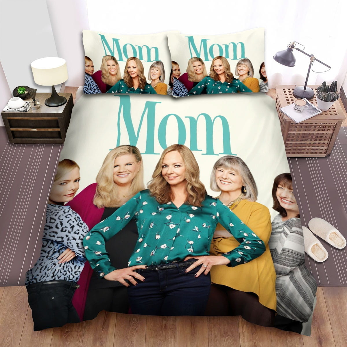 Mom Movie Poster 3 Bedding Sets, Flatsheet Gift For Christmas, Thanksgiving, Halloween