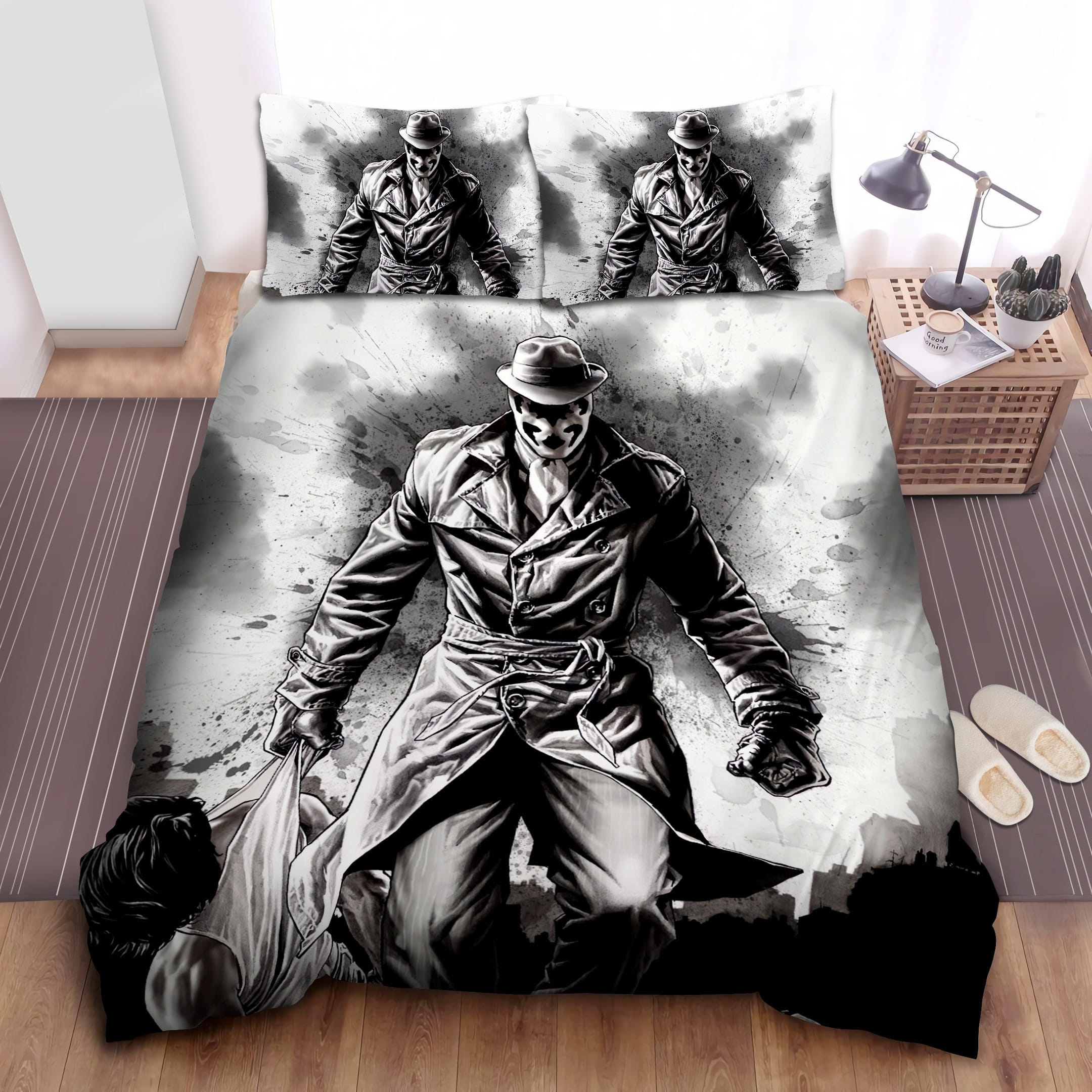 Monochrome Of Rorschach Decorative Bedding Sets with Duvet Cover, Flatsheet, Pillowcases