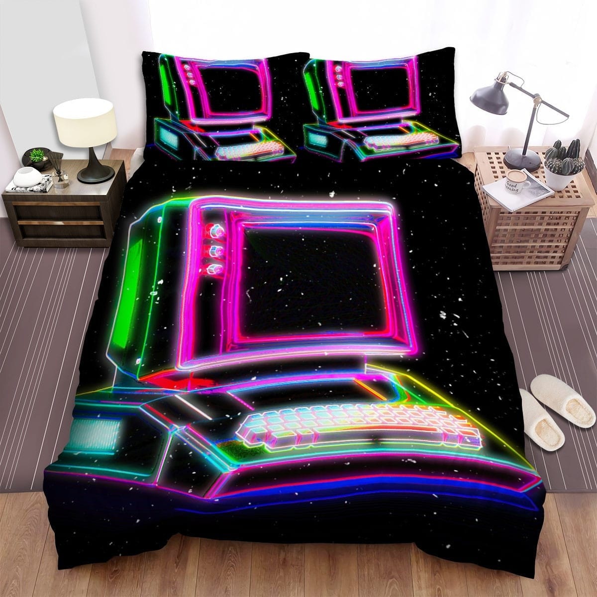 Moon Taxi Bedding Sets, Flatsheet Gift For Christmas, Thanksgiving, Halloween
