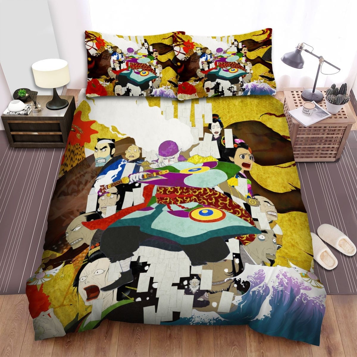 Mononoke Avant-Garde Anime Bedding Sets, Flatsheet Gift For Christmas, Thanksgiving, Halloween