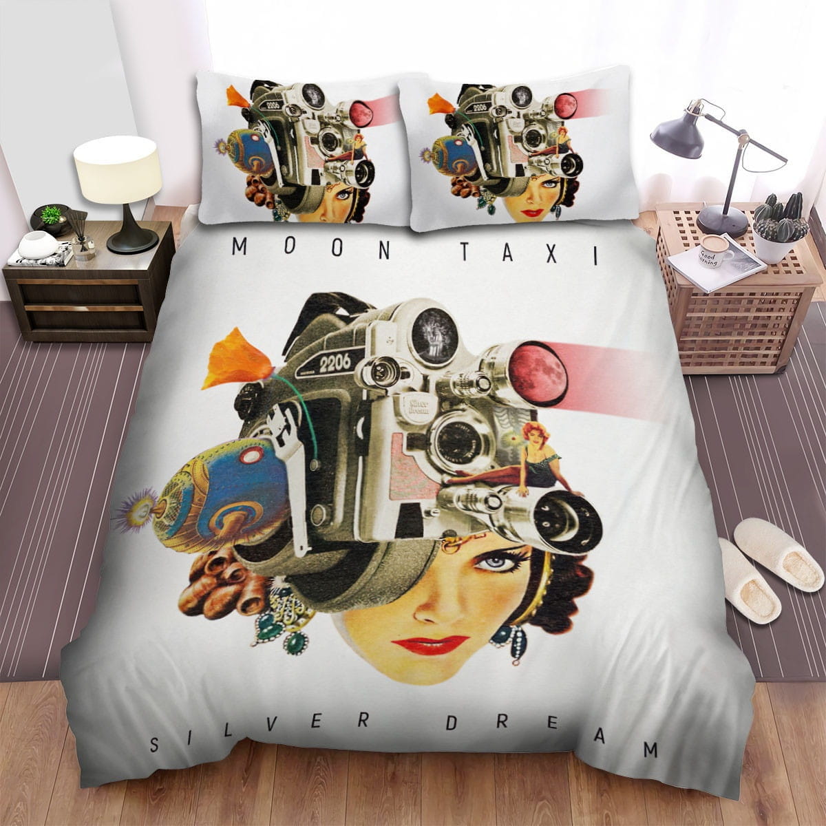 Moon Taxi Silver Dream Bedding Sets Duvet Cover, Flatsheet, Pillowcases For Every Bedroom