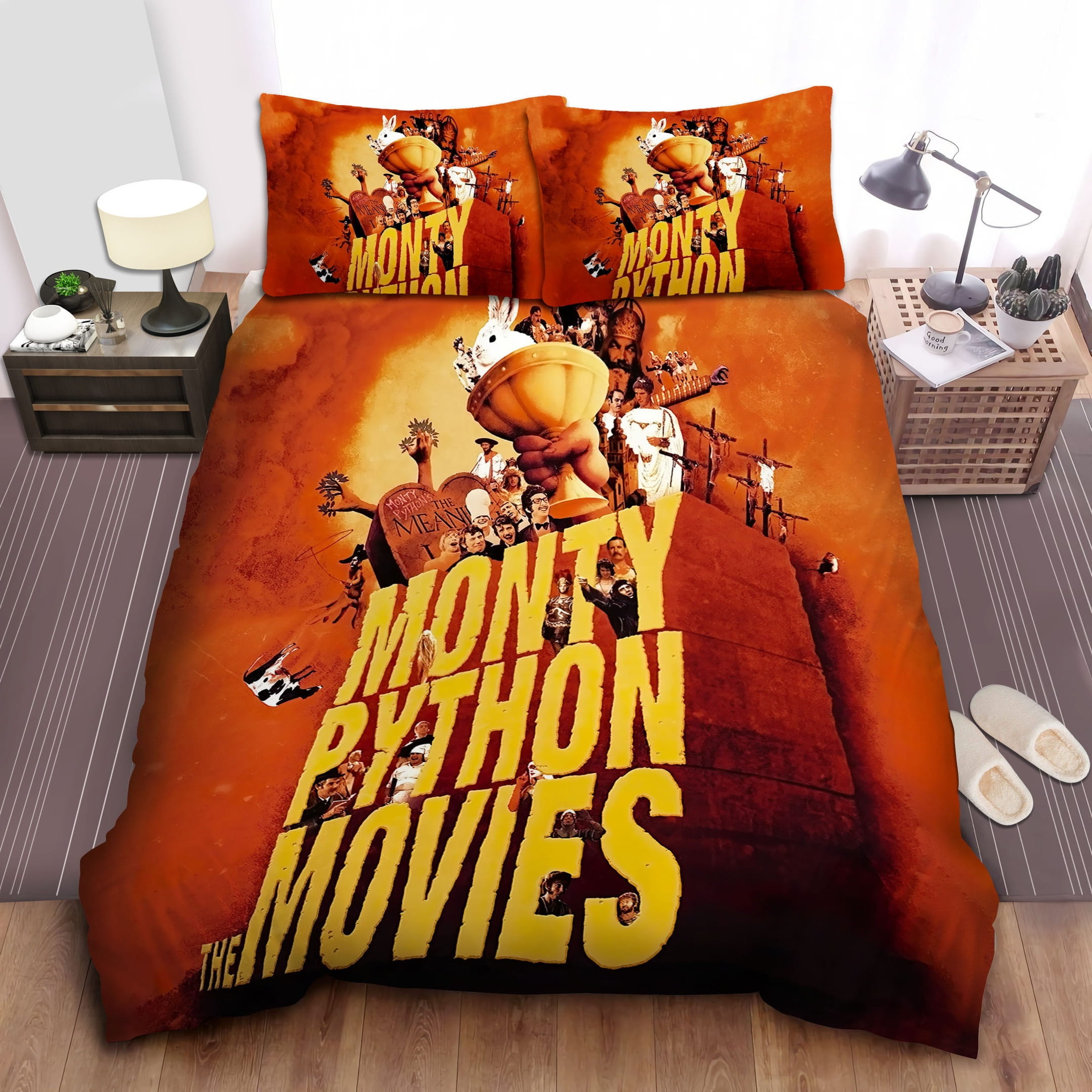 Monty Python The Movies Bedding Sets Duvet Cover, Flatsheet, Pillowcases Perfect Gift For Fans