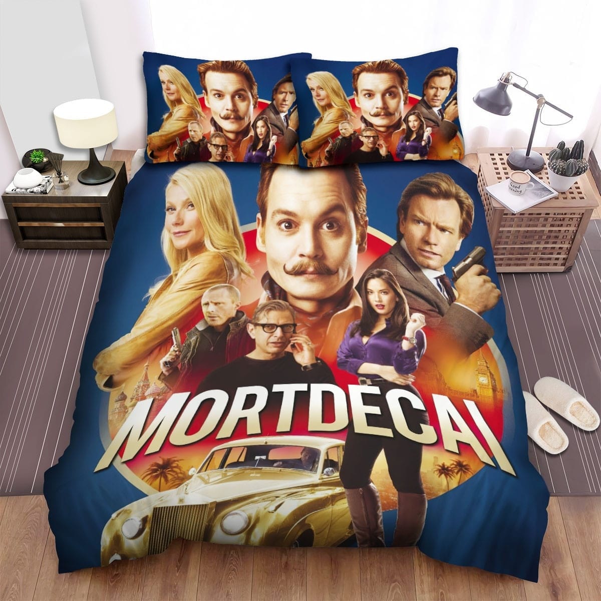 Mortdecai Movie Poster 1 Bedding Sets Duvet Cover, Flatsheet, Pillowcases Perfect Gift For Fans