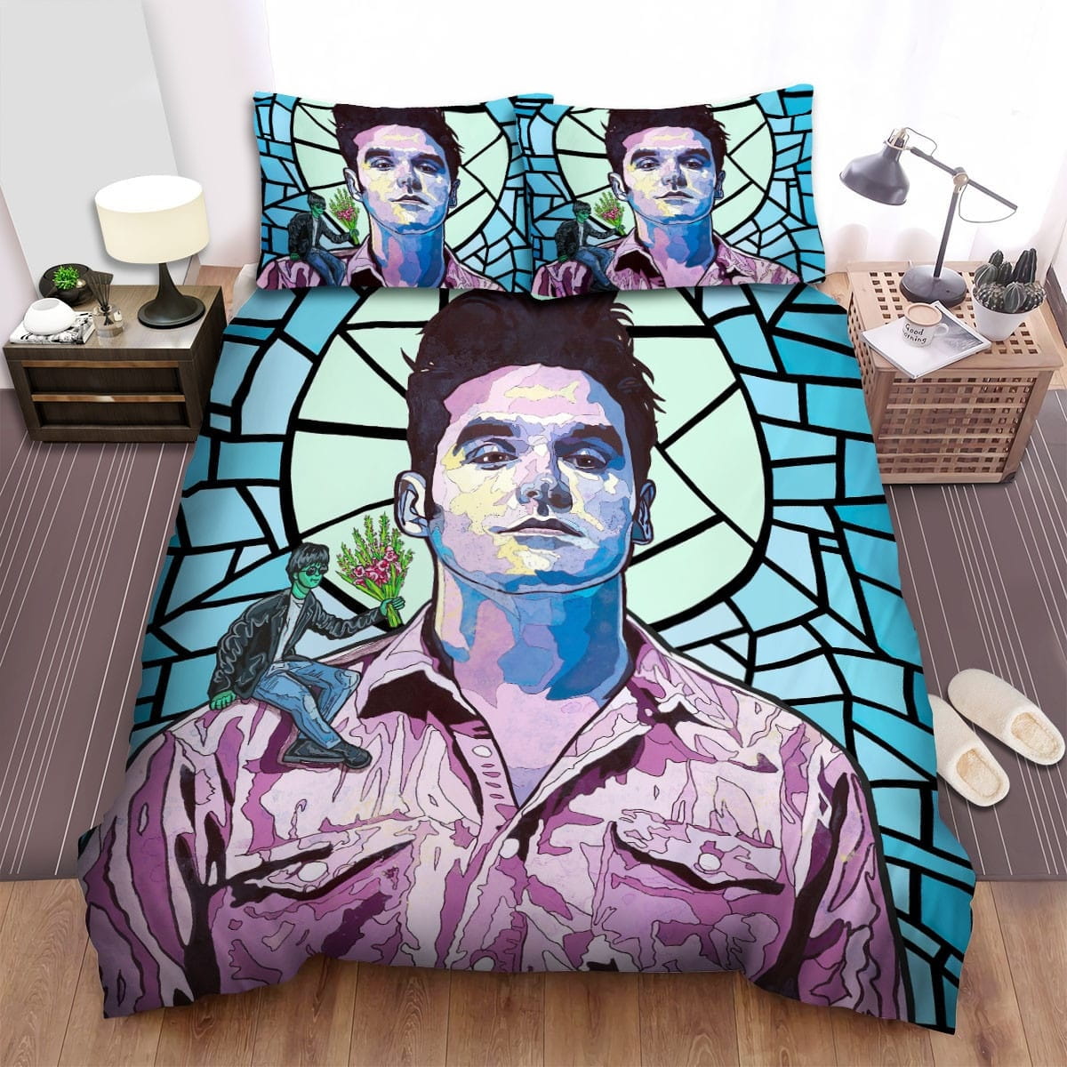 Morrissey Art Decorative Bedding Sets with Duvet Cover, Flatsheet, Pillowcases