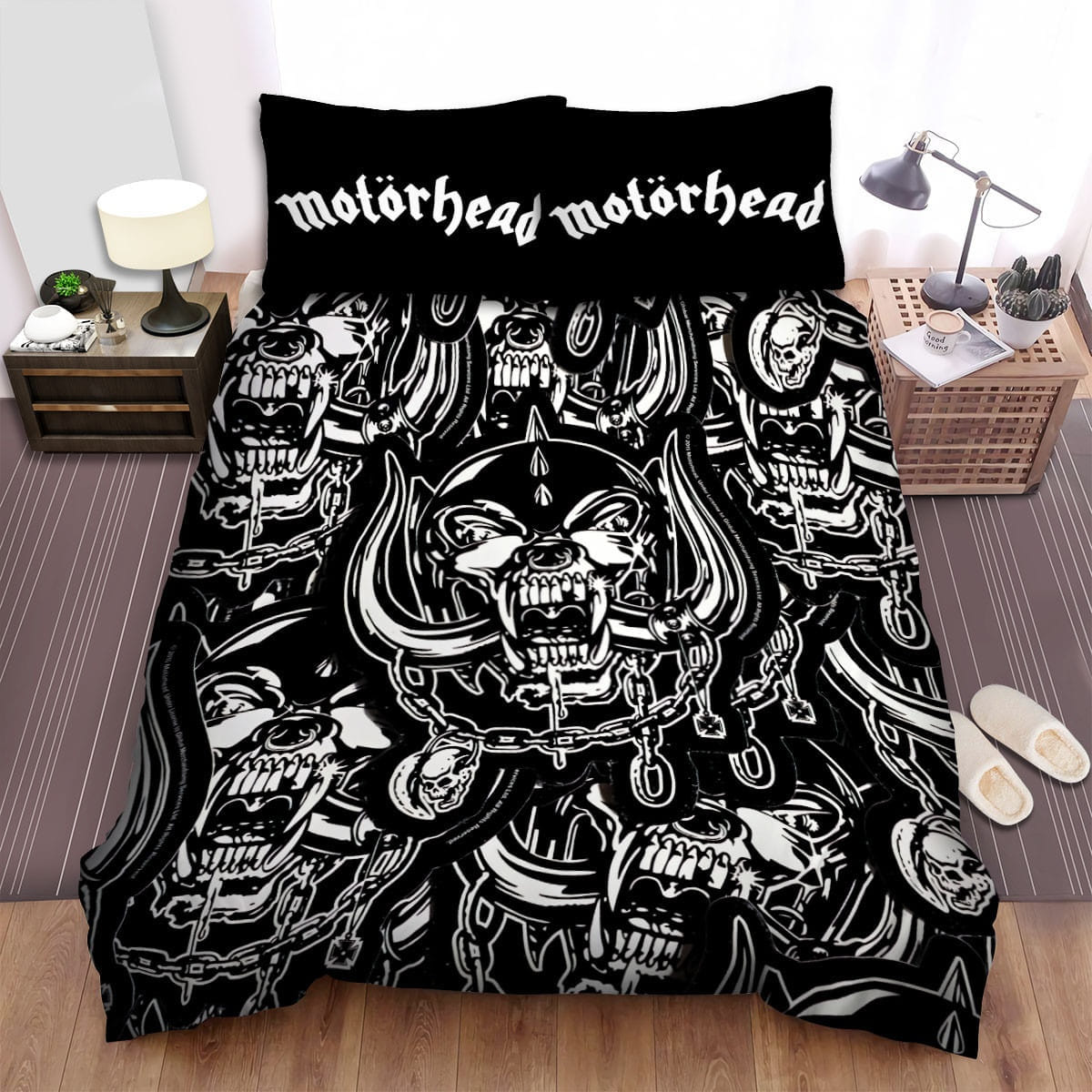 Motorhead Art 2 Bedding Sets, Flatsheet Gift For Wife, Husband, Besties