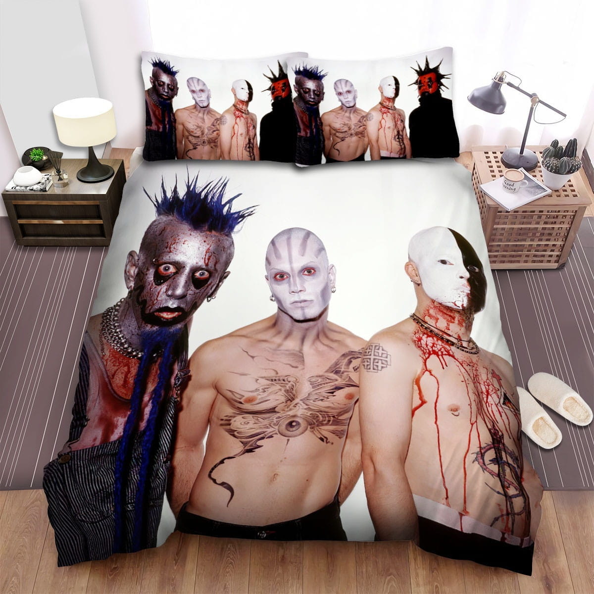 Mudvayne Band Monstar Bedding Sets Duvet Cover, Flatsheet, Pillowcases Perfect Gift For Fans