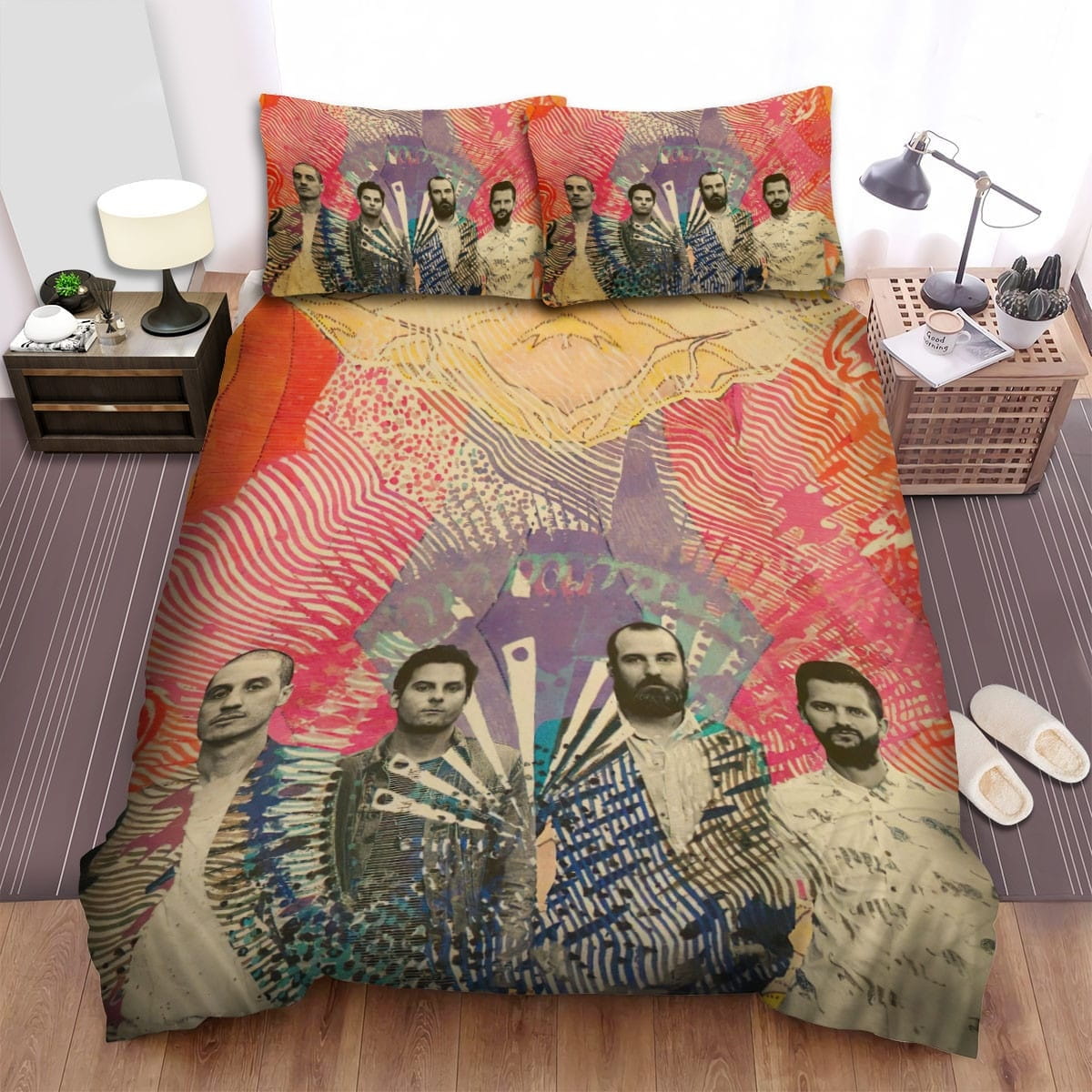 Mutemath Line Bedding Set, Gift For Christmas, Birthday, Thanksgiving