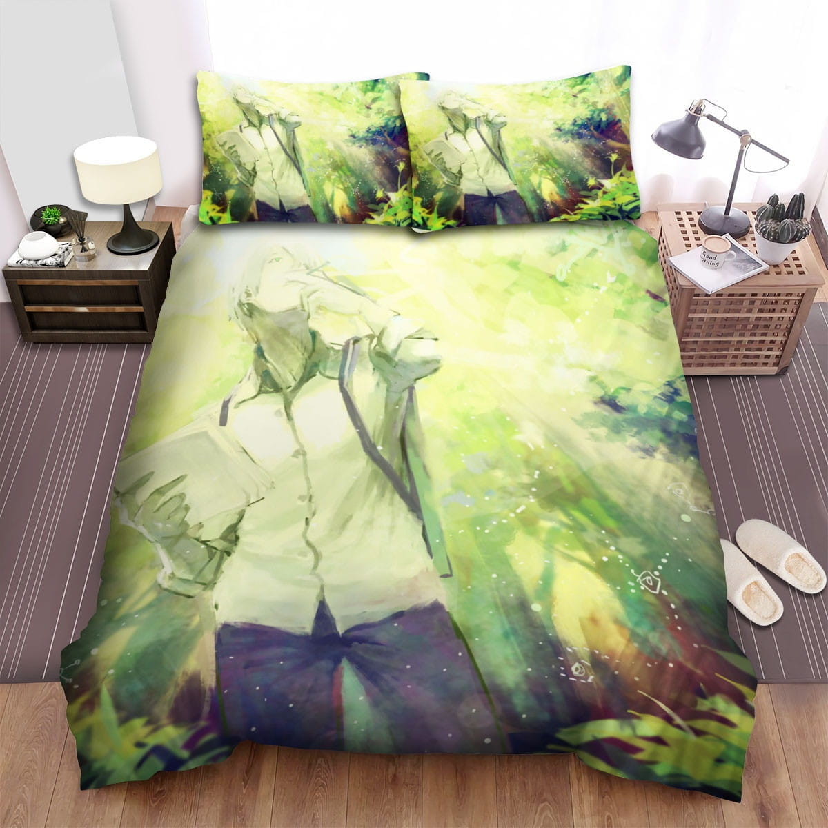 Mushishi Anime Ginko Bedding Sets, Flatsheet Gift For Christmas, Thanksgiving, Halloween