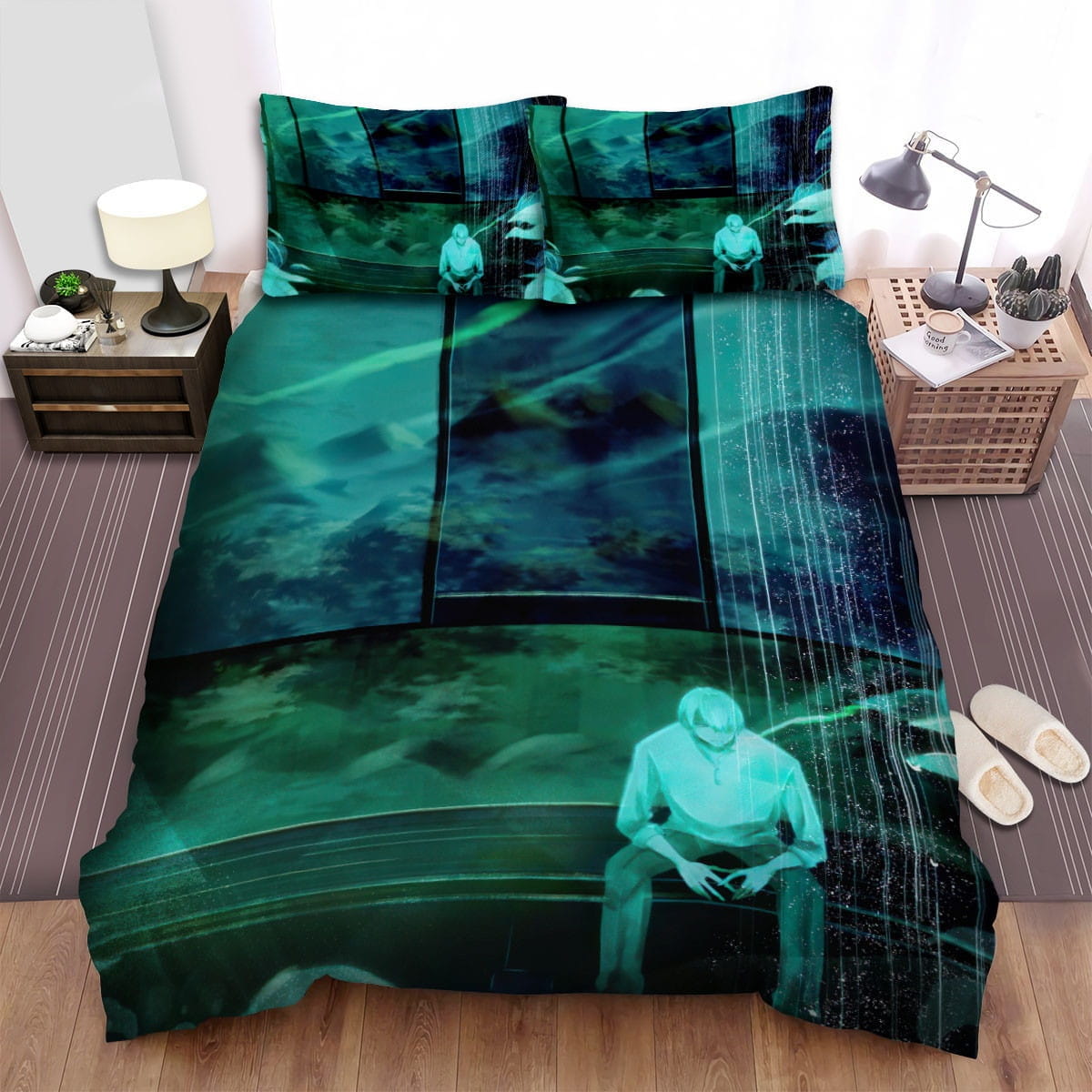 Mushishi Ginko Art Anime Bedding Sets, Flatsheet Gift For Christmas, Thanksgiving, Halloween