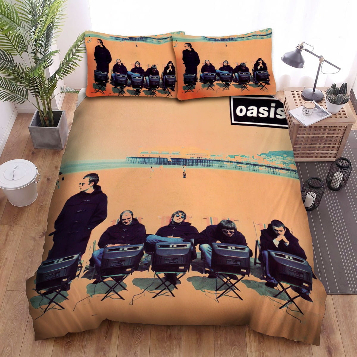 Music Oasis Watching Tv Bedding Sets Duvet Cover, Flatsheet, Pillowcase For Your Lover