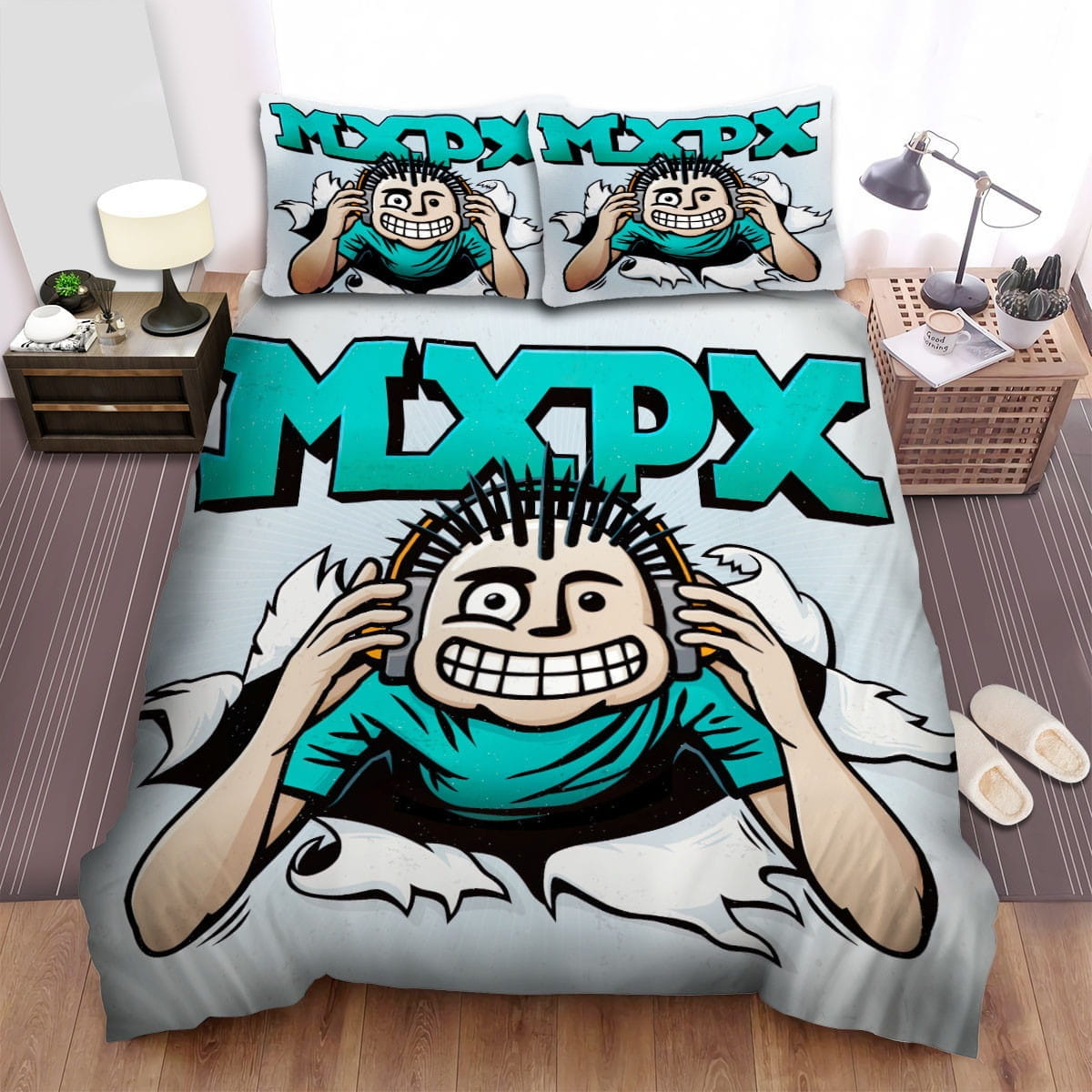 Mxpx Listen To Music Bedding Sets Duvet Cover, Flatsheet, Pillowcase For Your Lover