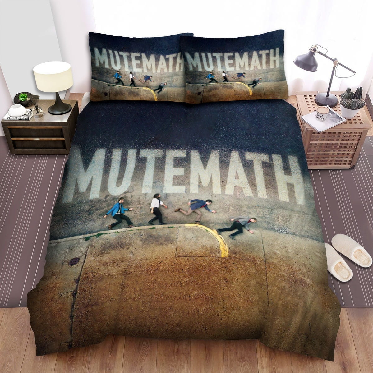 Mutemath Walking Bedding Sets Duvet Cover, Flatsheet, Pillowcase For Your Lover