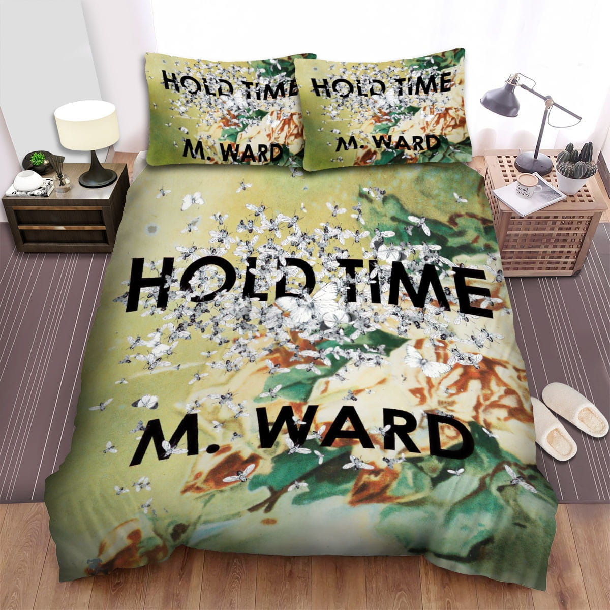 M. Ward Album Hold Time Bedding Sets, Flatsheet Gift For Christmas, Thanksgiving, Halloween