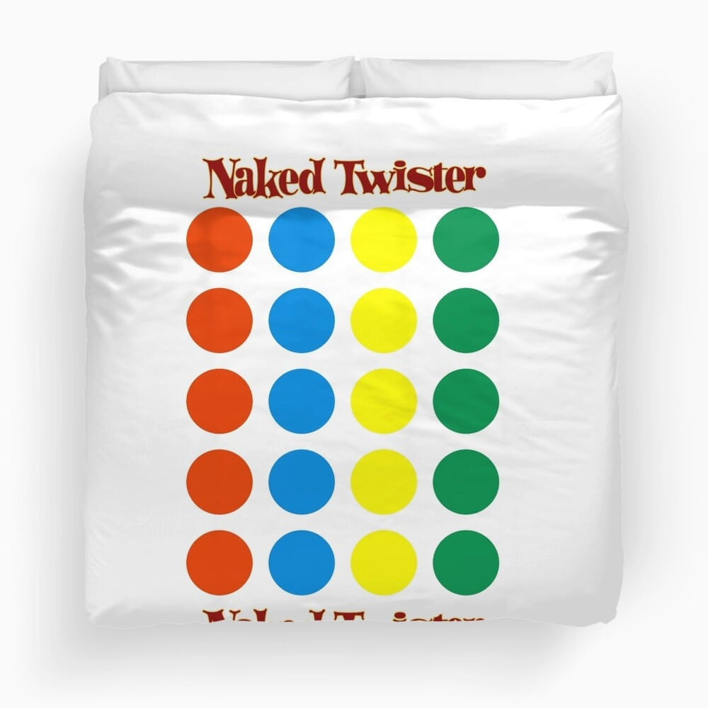 Naked Twister Bedding Sets Duvet Cover, Flatsheet, Pillowcase For Your Lover