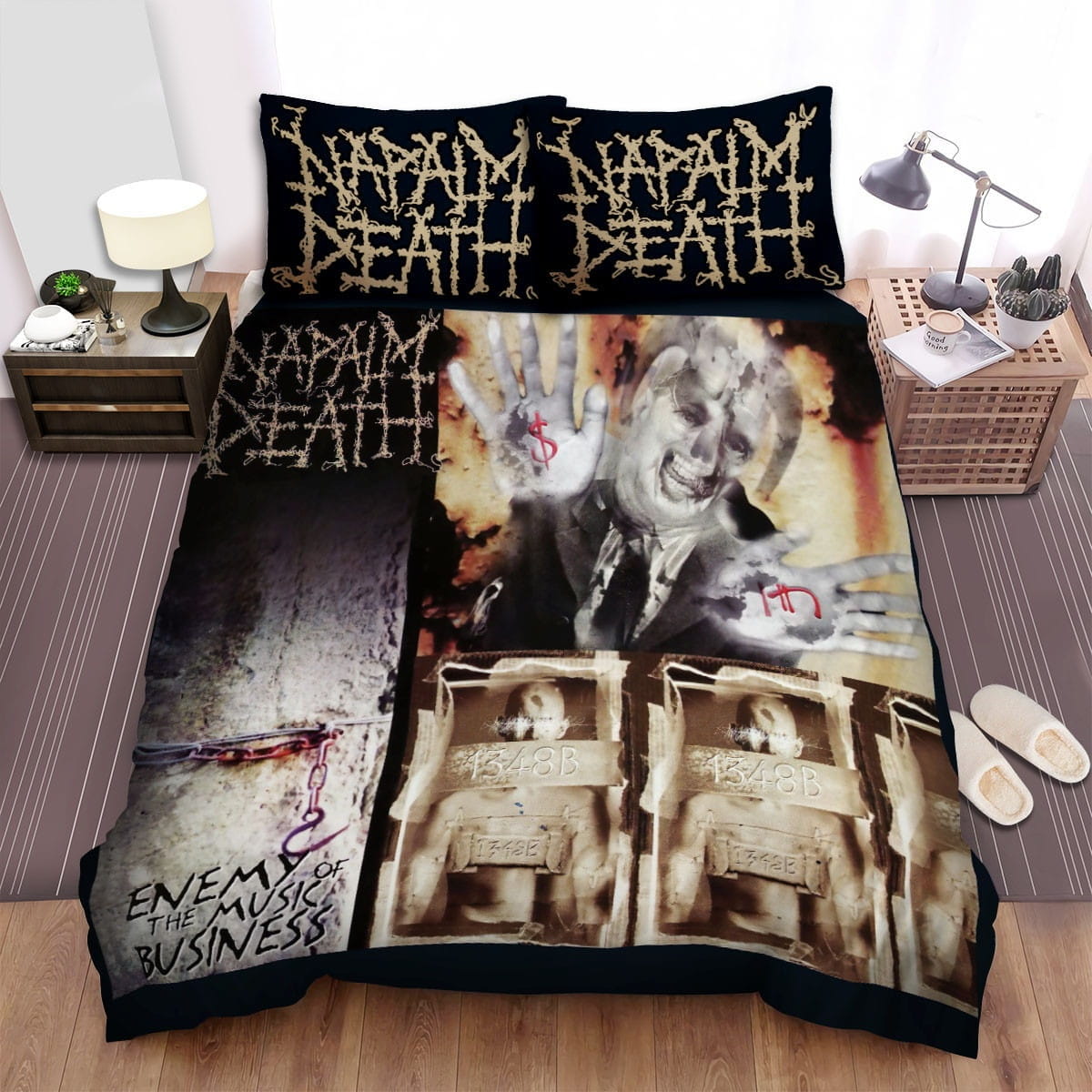 Napalm Death Co Bedding Sets Duvet Cover, Flatsheet, Pillowcase For Your Lover