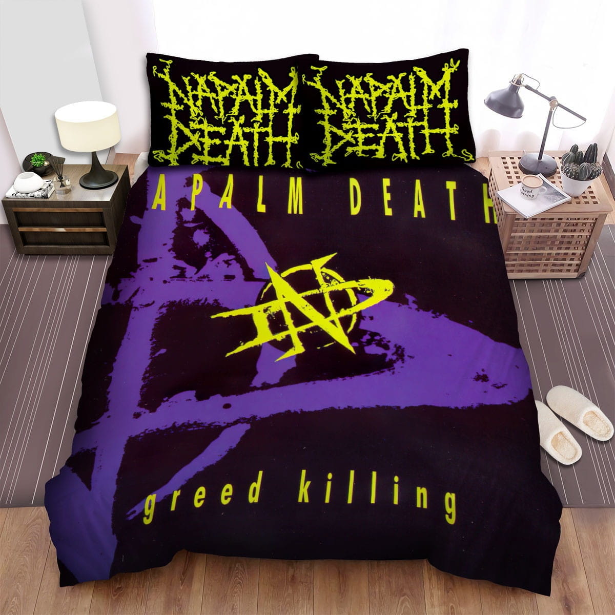 Napalm Death Decorative Bedding Sets with Duvet Cover, Flatsheet, Pillowcases