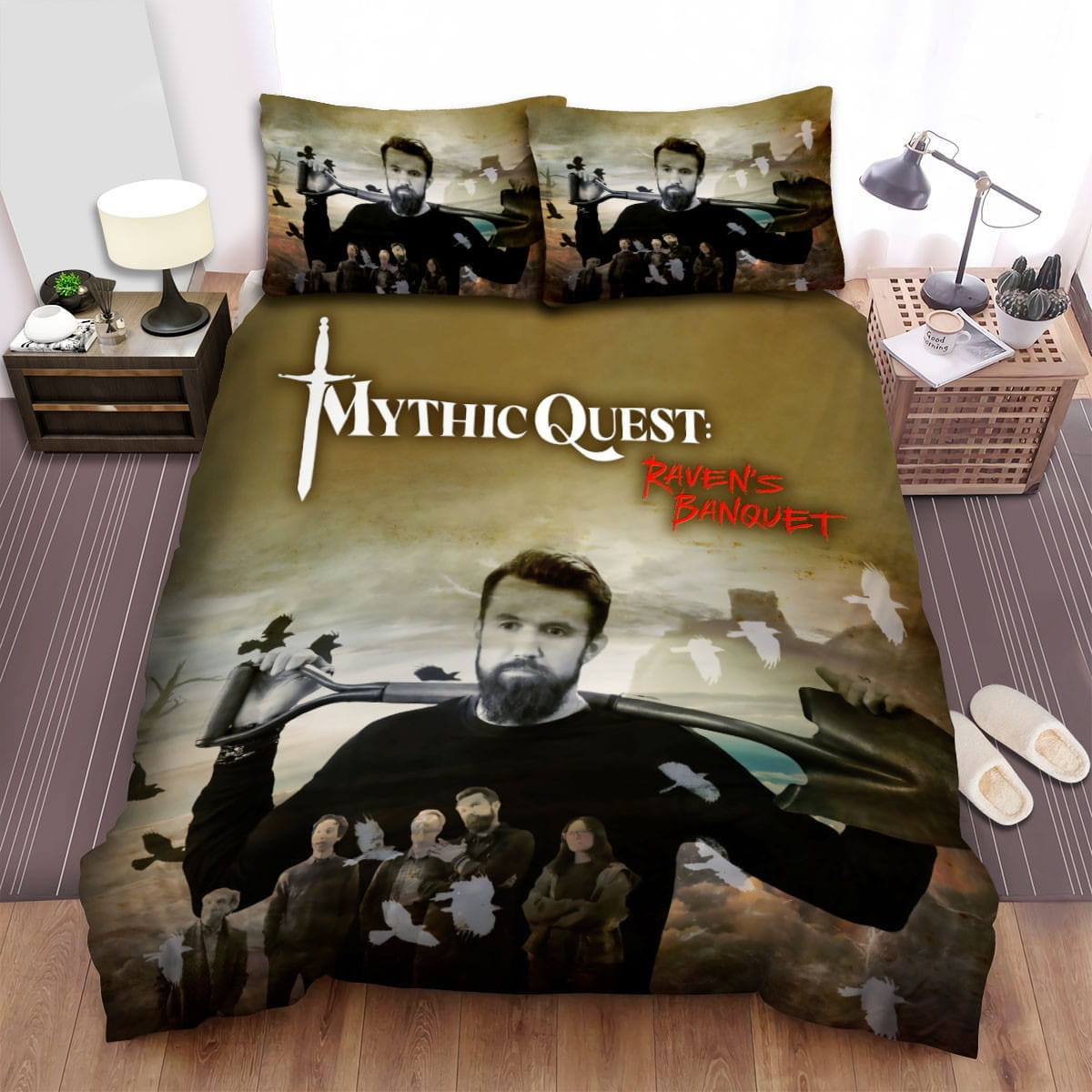 Mythic Quest Movie Art 1 Bedding Sets Duvet Cover, Flatsheet, Pillowcase For Your Lover