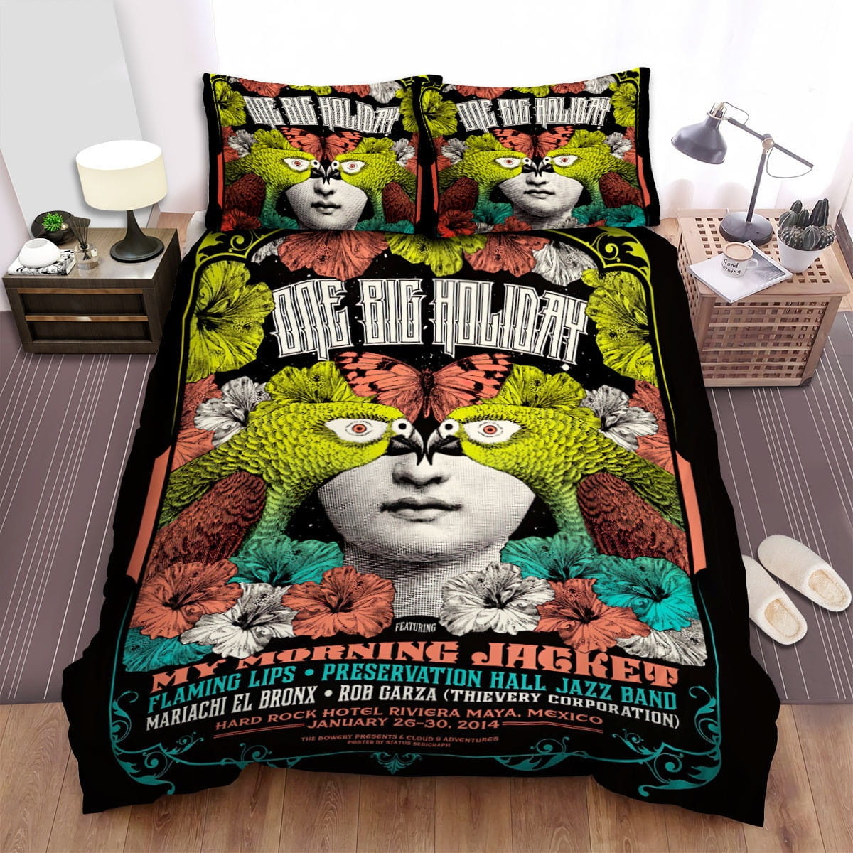 My Morning Jacket Poster 5 Bedding Sets, Flatsheet Gift For Wife, Husband, Besties