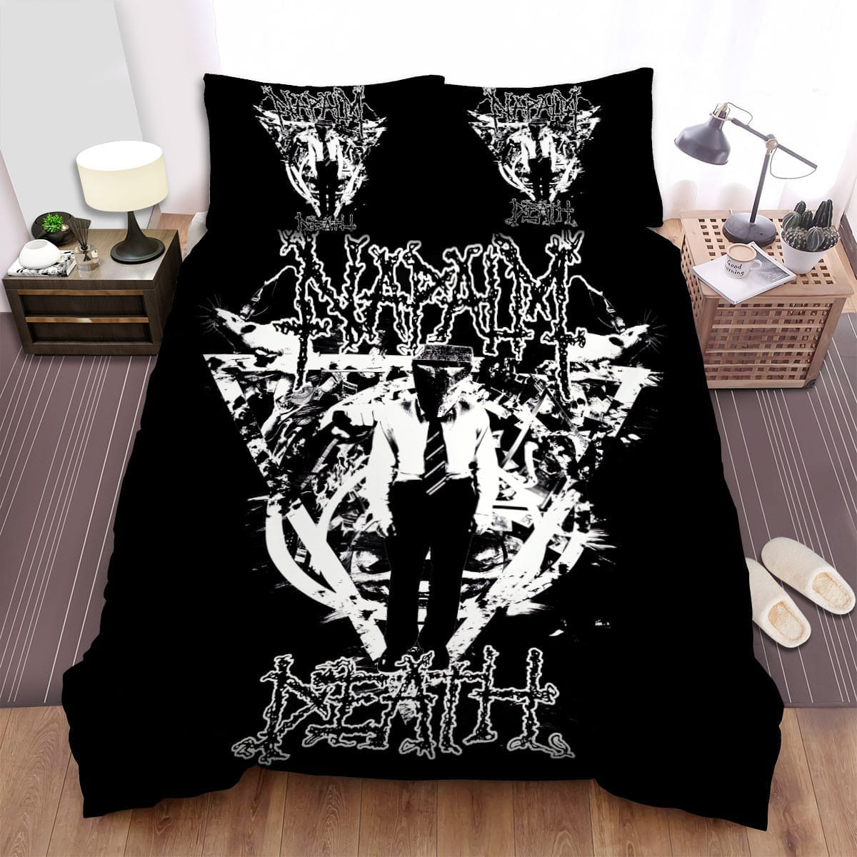 Napalm Death Art Print Bedding Sets Duvet Cover, Flatsheet, Pillowcases For Every Bedroom