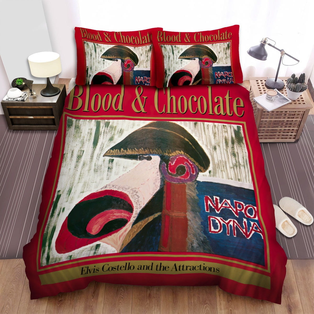 Napo Dyna Elvis Costello Decorative Bedding Sets with Duvet Cover, Flatsheet, Pillowcases