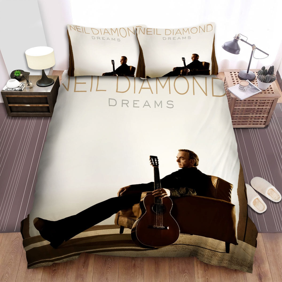 Neil Diamond Dreams Bedding Sets Duvet Cover, Flatsheet, Pillowcase For Your Lover