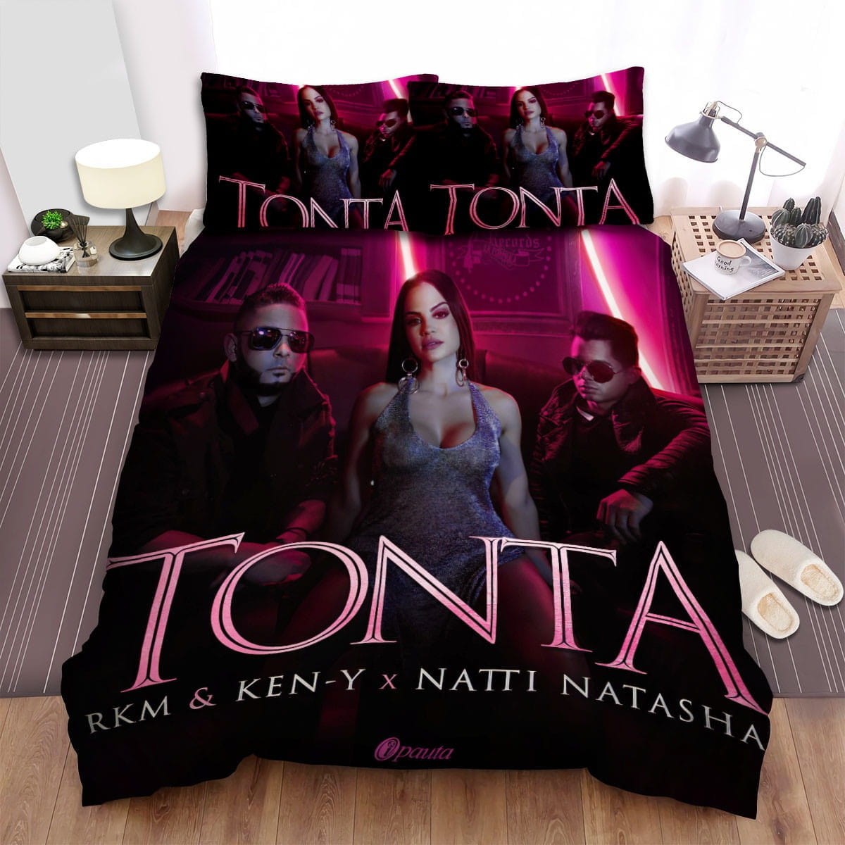 Natti Natasha Tonta Bedding Sets, Flatsheet Gift For Christmas, Thanksgiving, Halloween