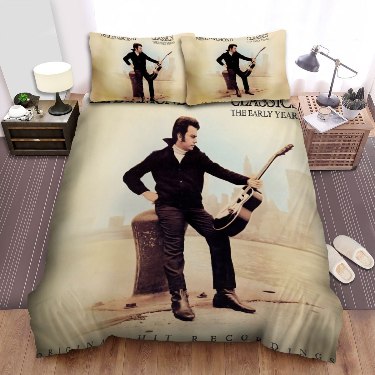 Neil Diamond Classics Bedding Sets, Flatsheet Gift For Christmas, Thanksgiving, Halloween