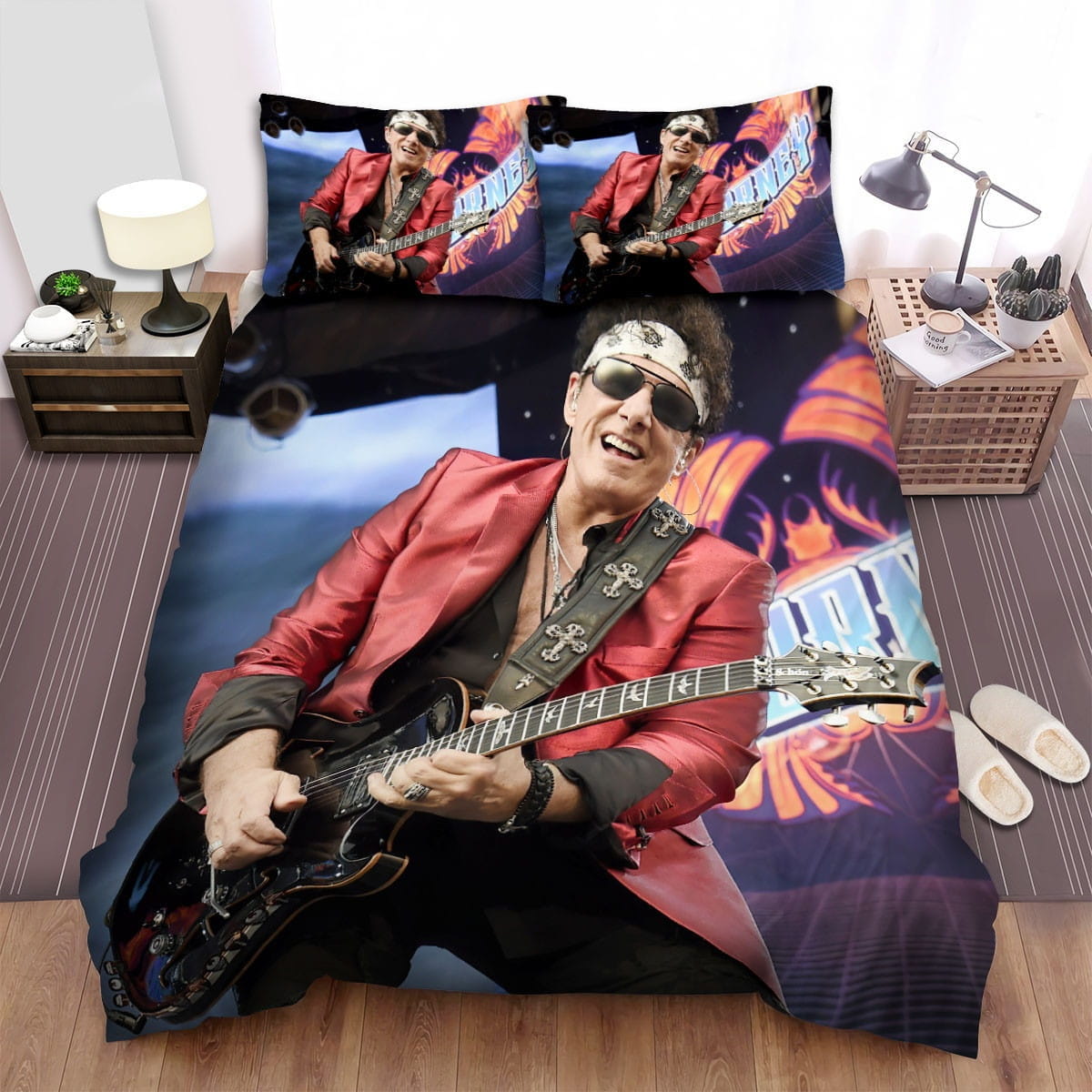 Neal Schon On Tour Bedding Sets, Flatsheet Gift For Wife, Husband, Besties