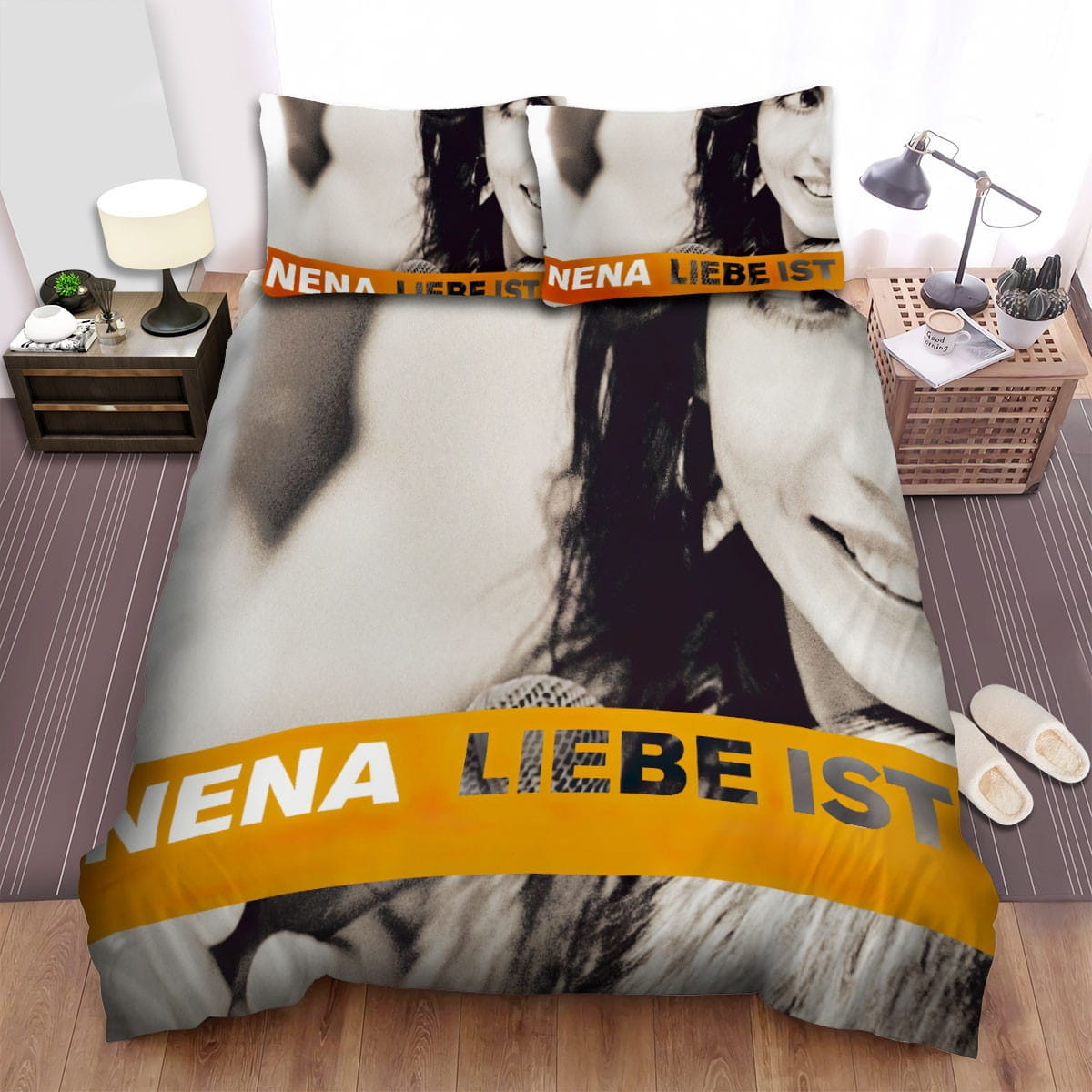 Nena Liebe Ist Album Cover Bedding Sets, Flatsheet Gift For Wife, Husband, Besties